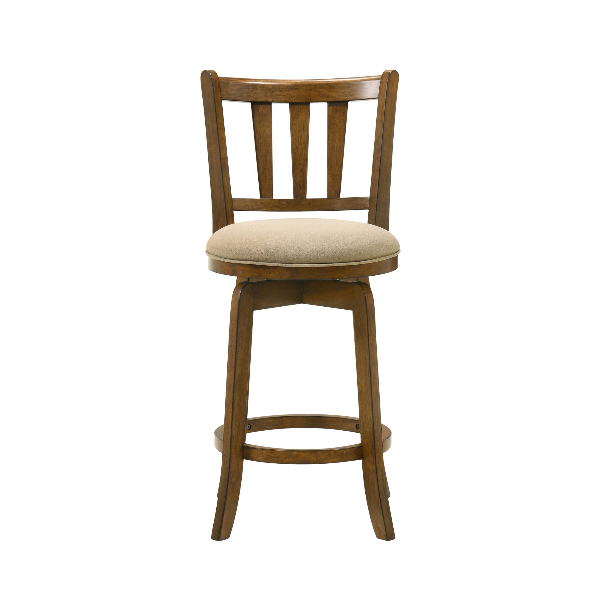 Armen Living Wren Counter Height Bar Stool, Gray/Sepia Brown, large