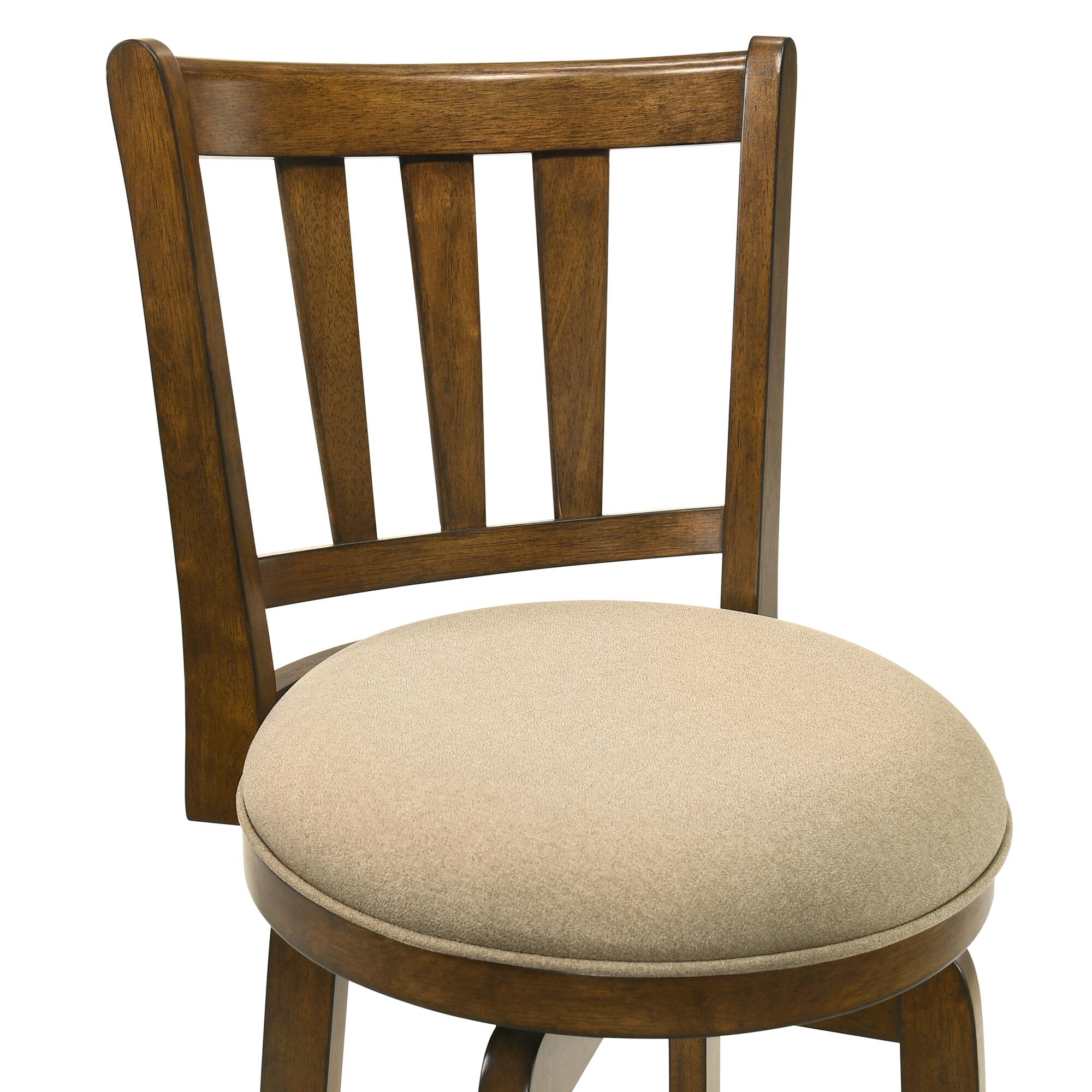 Armen Living Wren Counter Height Bar Stool, Gray/Sepia Brown, large