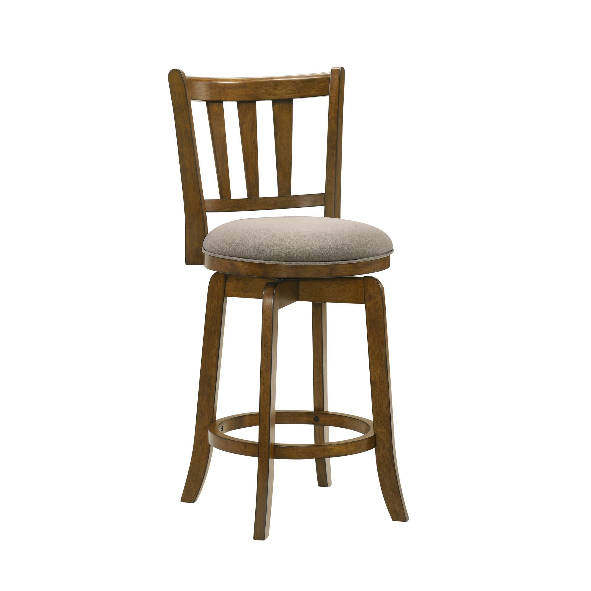Armen Living Wren Counter Height Bar Stool, Sepia Brown, large