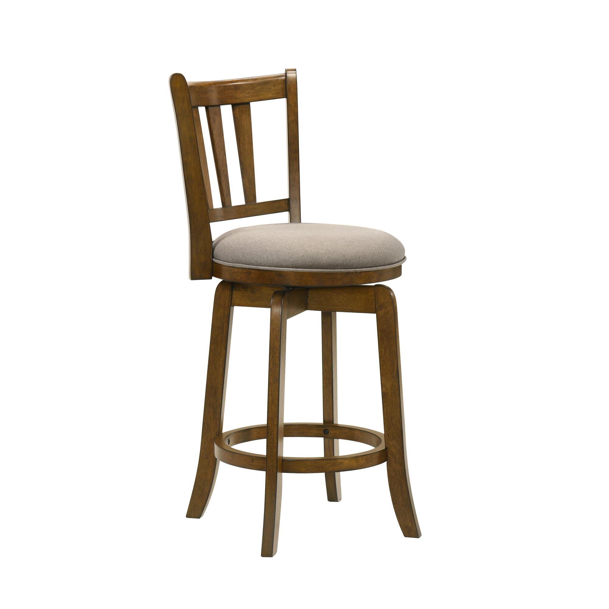 Armen Living Wren Counter Height Bar Stool, Sepia Brown, large