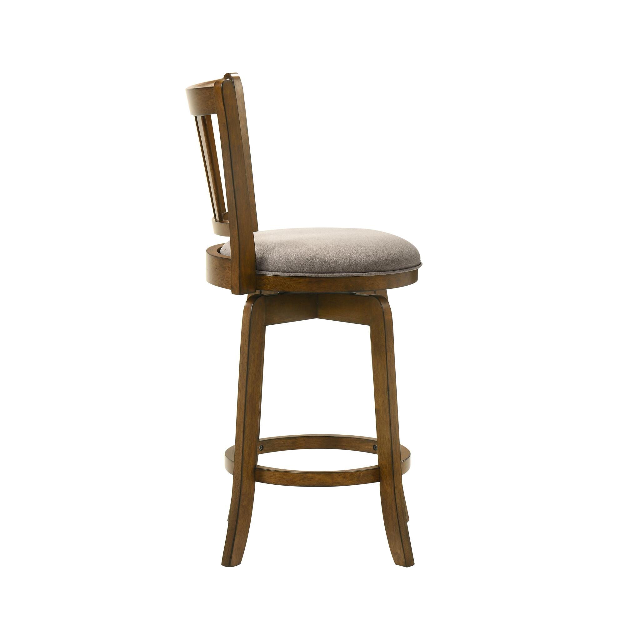 Armen Living Wren Counter Height Bar Stool, Sepia Brown, large