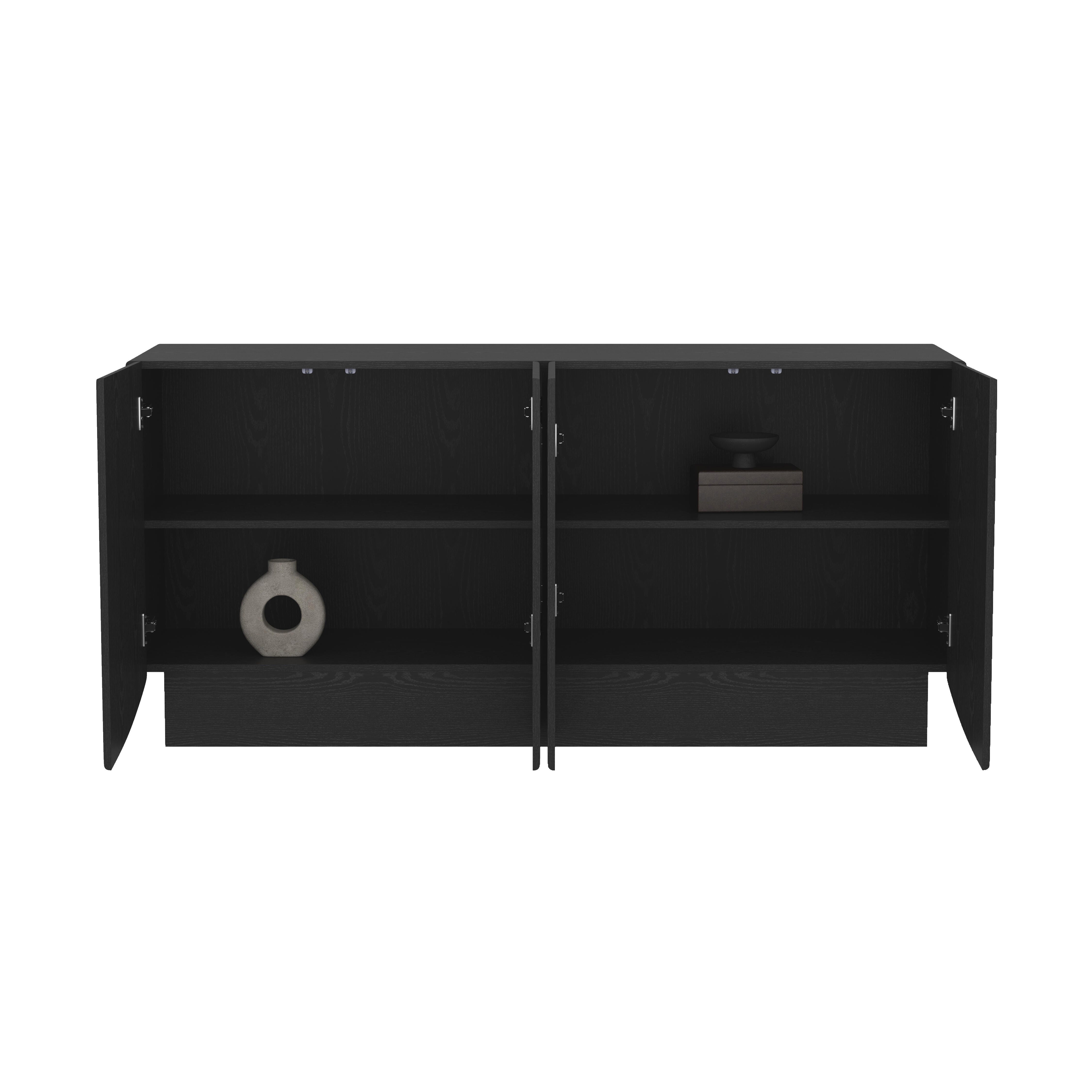 Manhattan Comfort Ardea Sideboard, Black, large
