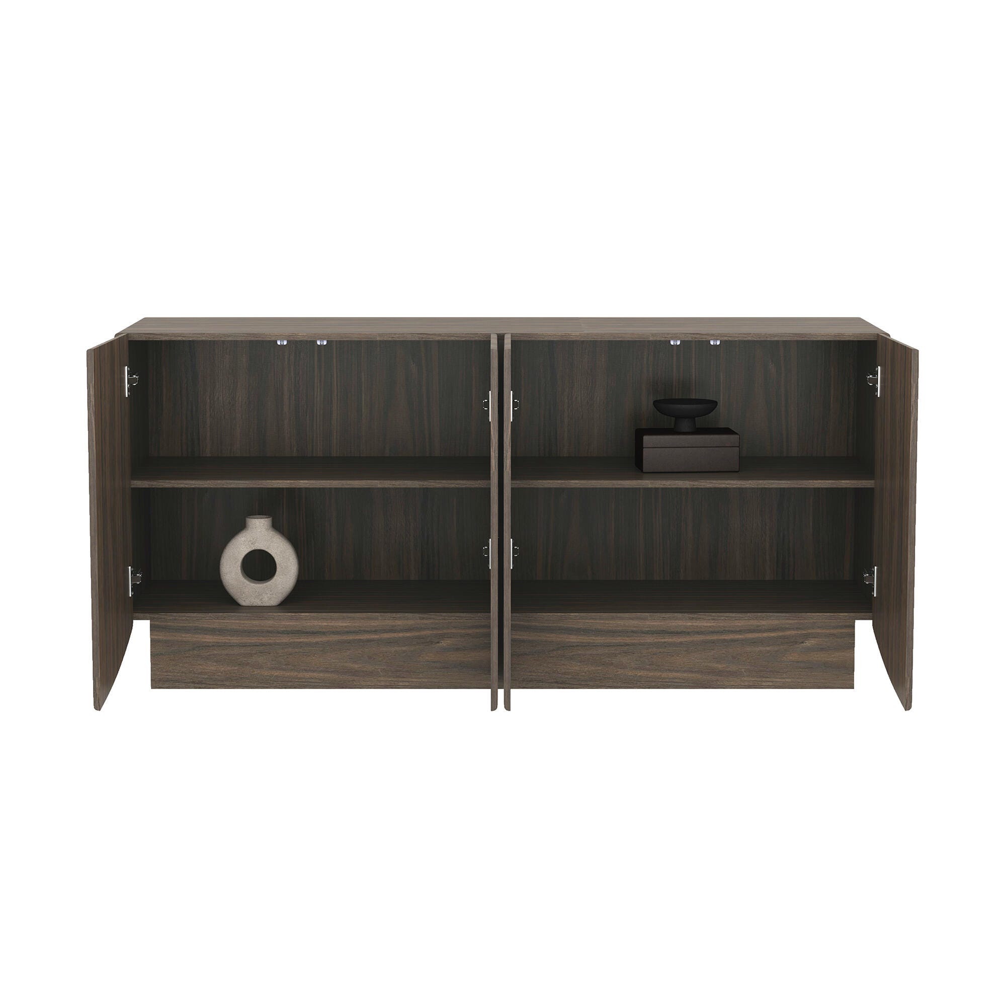 Manhattan Comfort Ardea Sideboard, Walnut, large