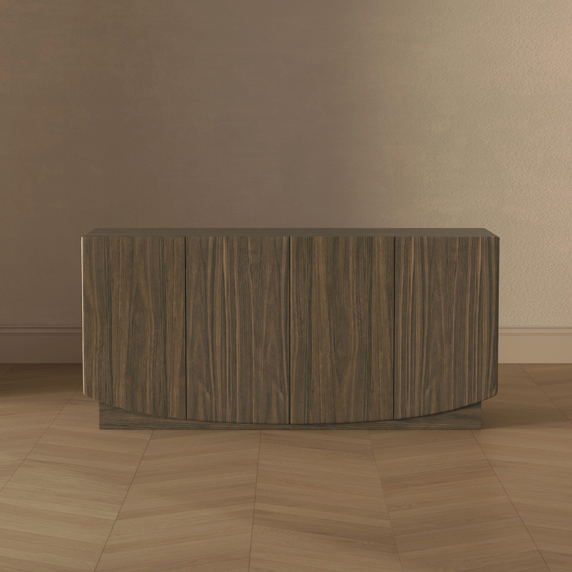 Manhattan Comfort Ardea Sideboard, Walnut, large