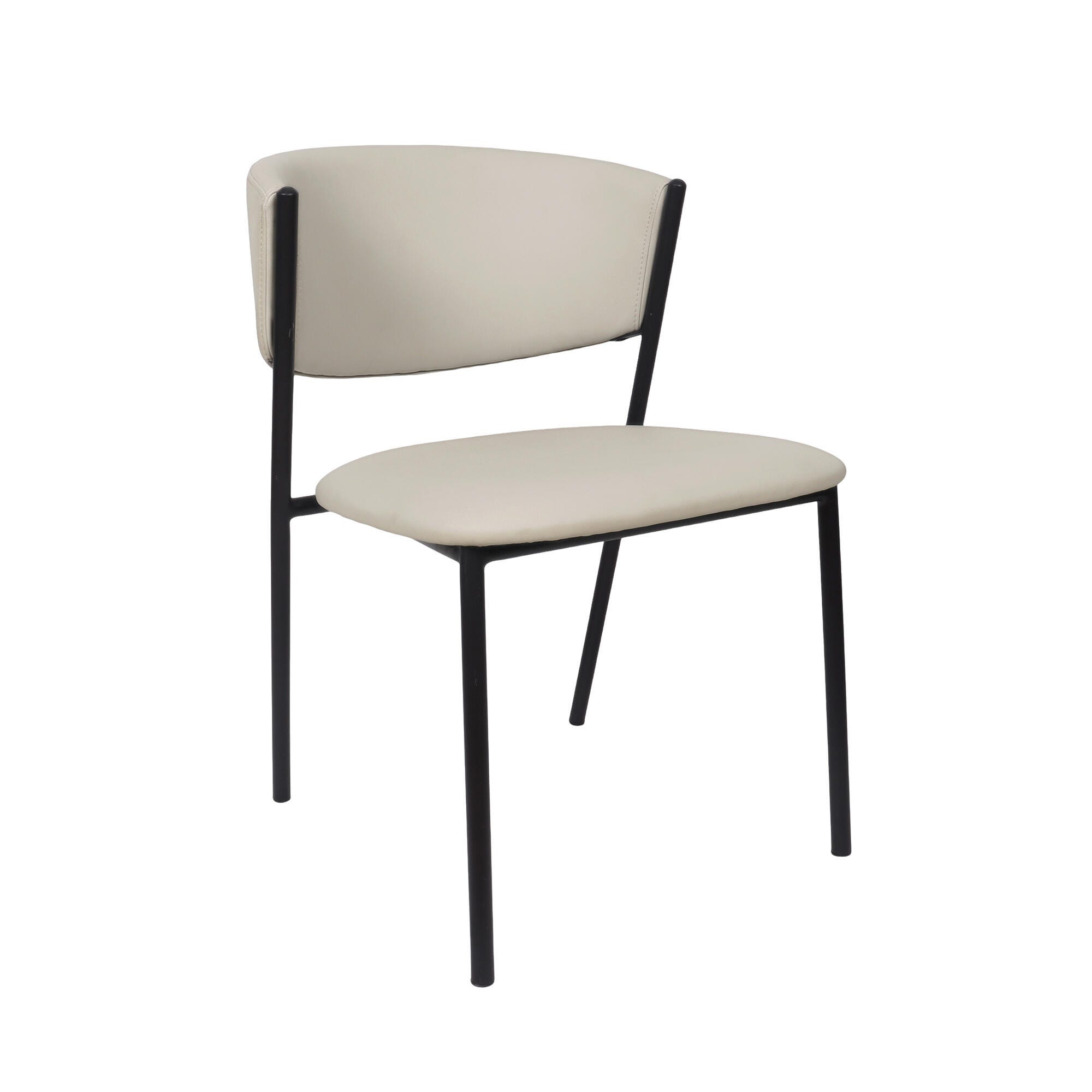 Manhattan Comfort Drift Dining Chair (Set of 4), Stone Gray, large