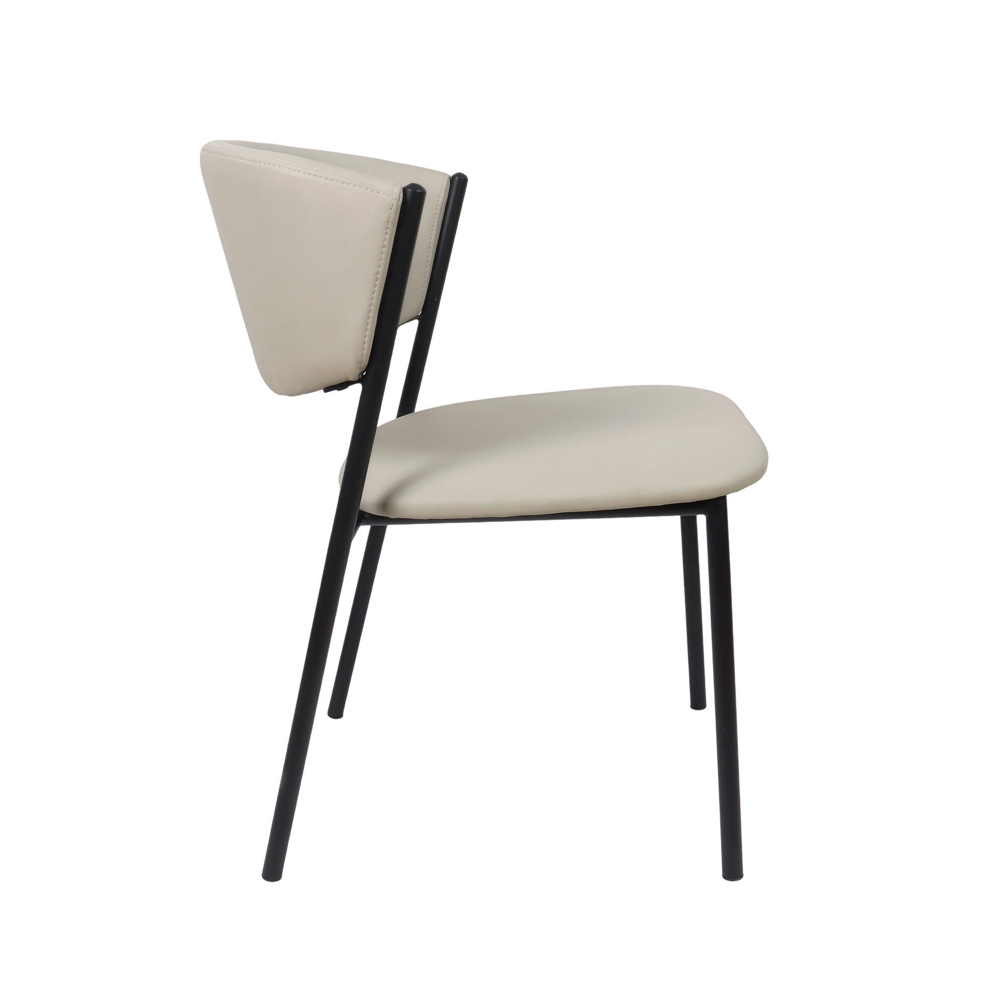 Manhattan Comfort Drift Dining Chair (Set of 4), Stone Gray, large