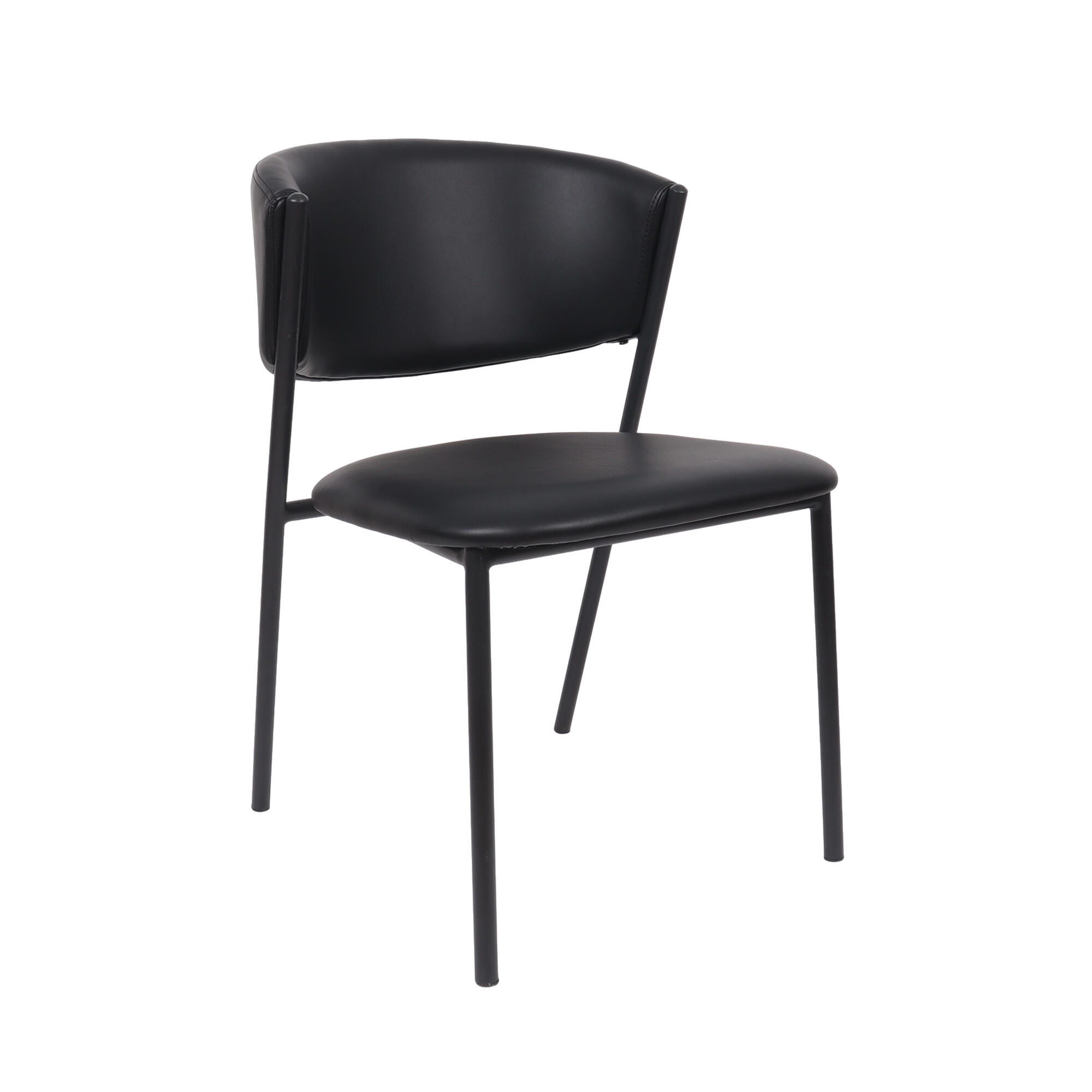 Manhattan Comfort Drift Dining Chair (Set of 4), Black, large