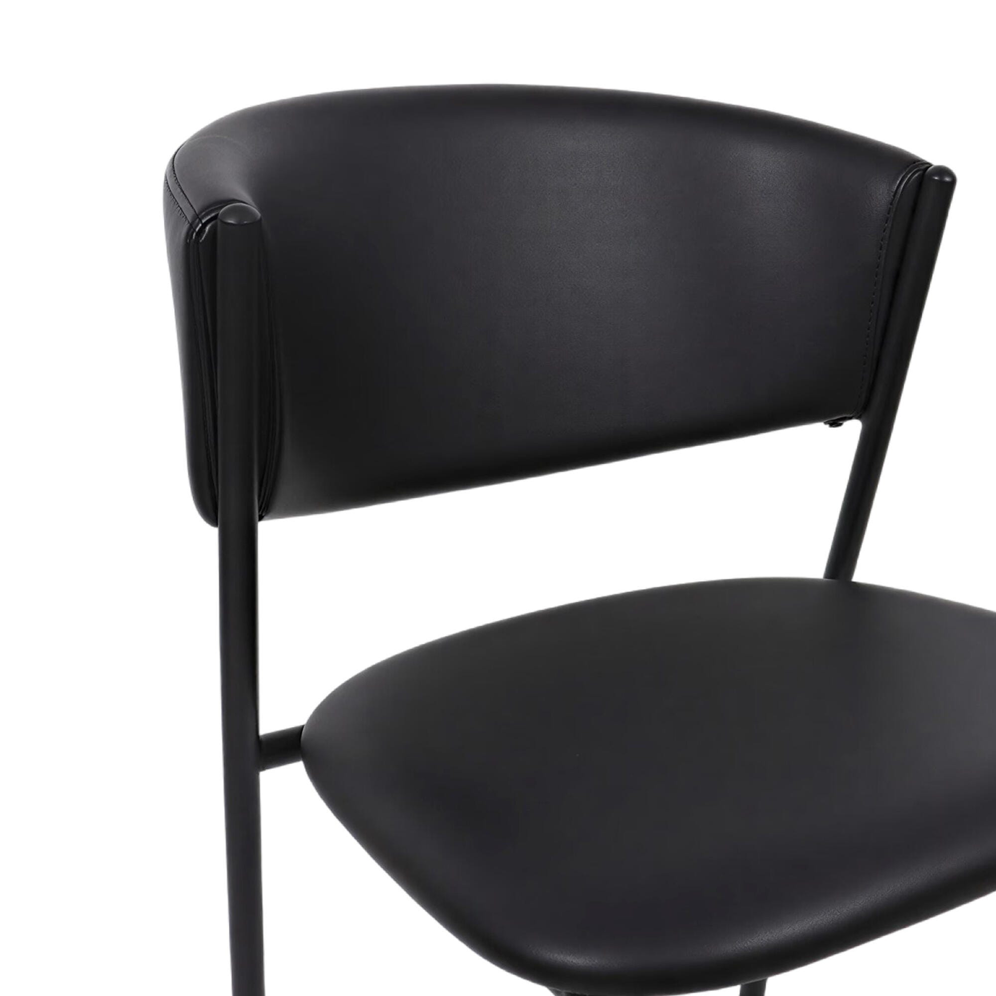 Manhattan Comfort Drift Dining Chair (Set of 4), Black, large