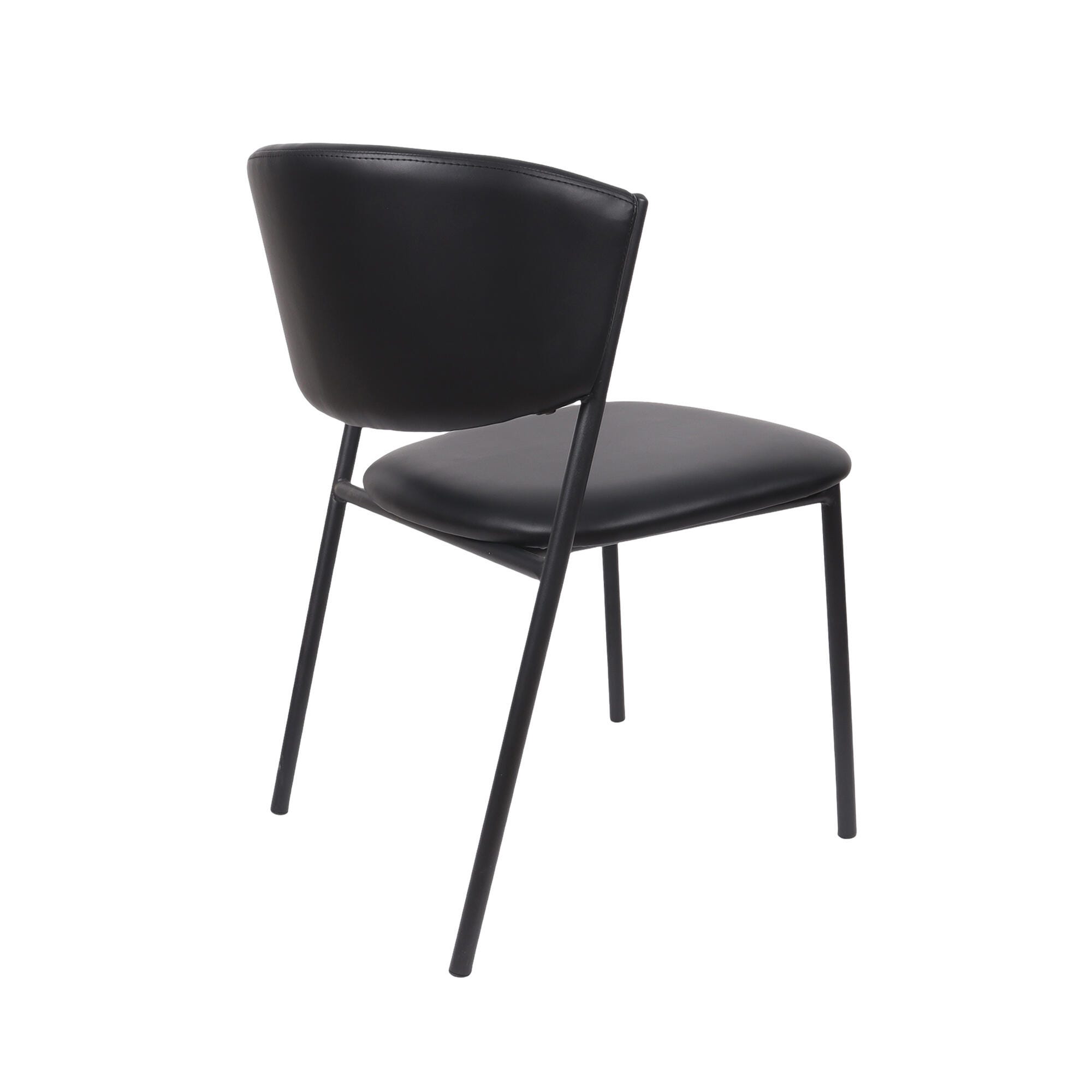 Manhattan Comfort Drift Dining Chair (Set of 4), Black, large