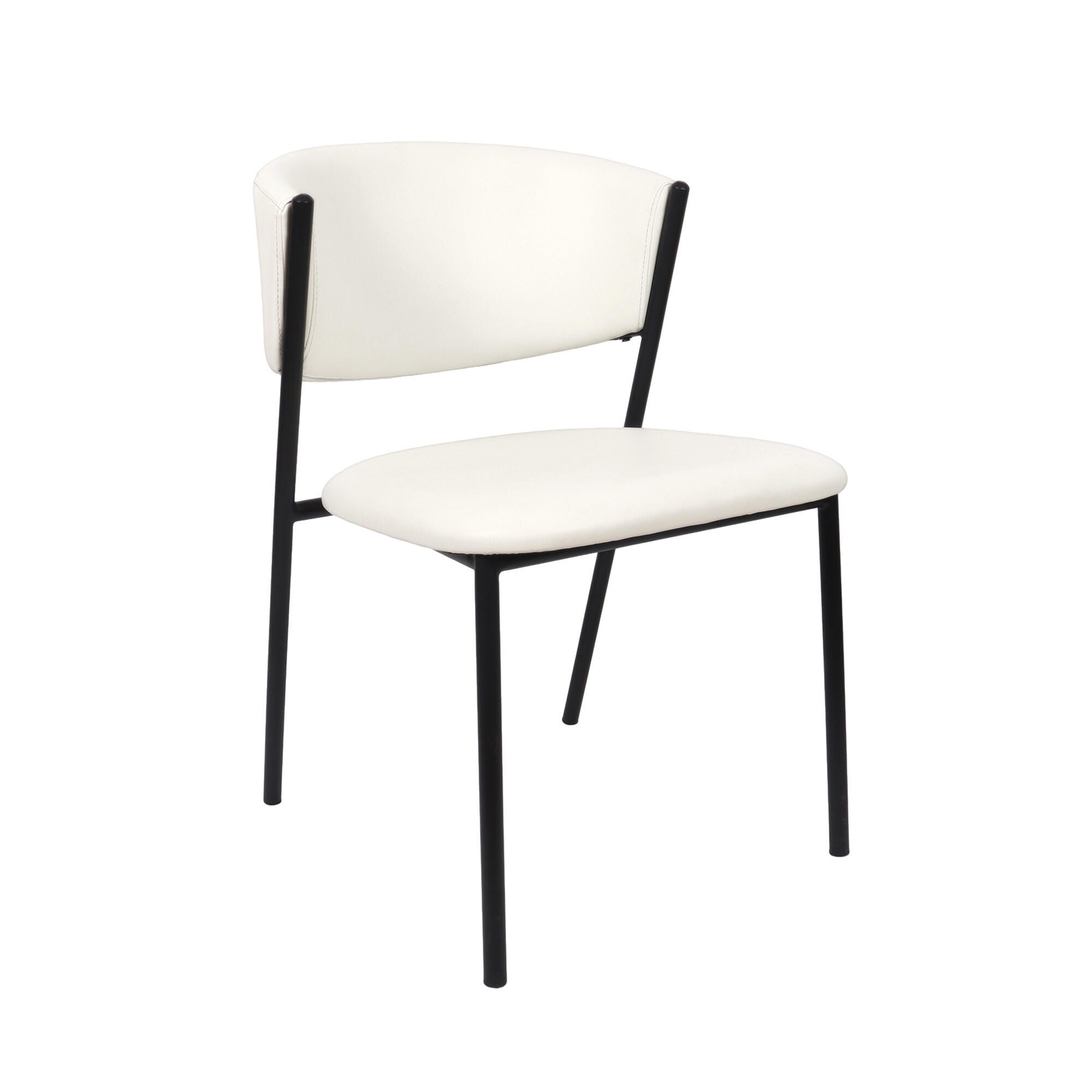 Manhattan Comfort Drift Dining Chair (Set of 4), Ivory, large