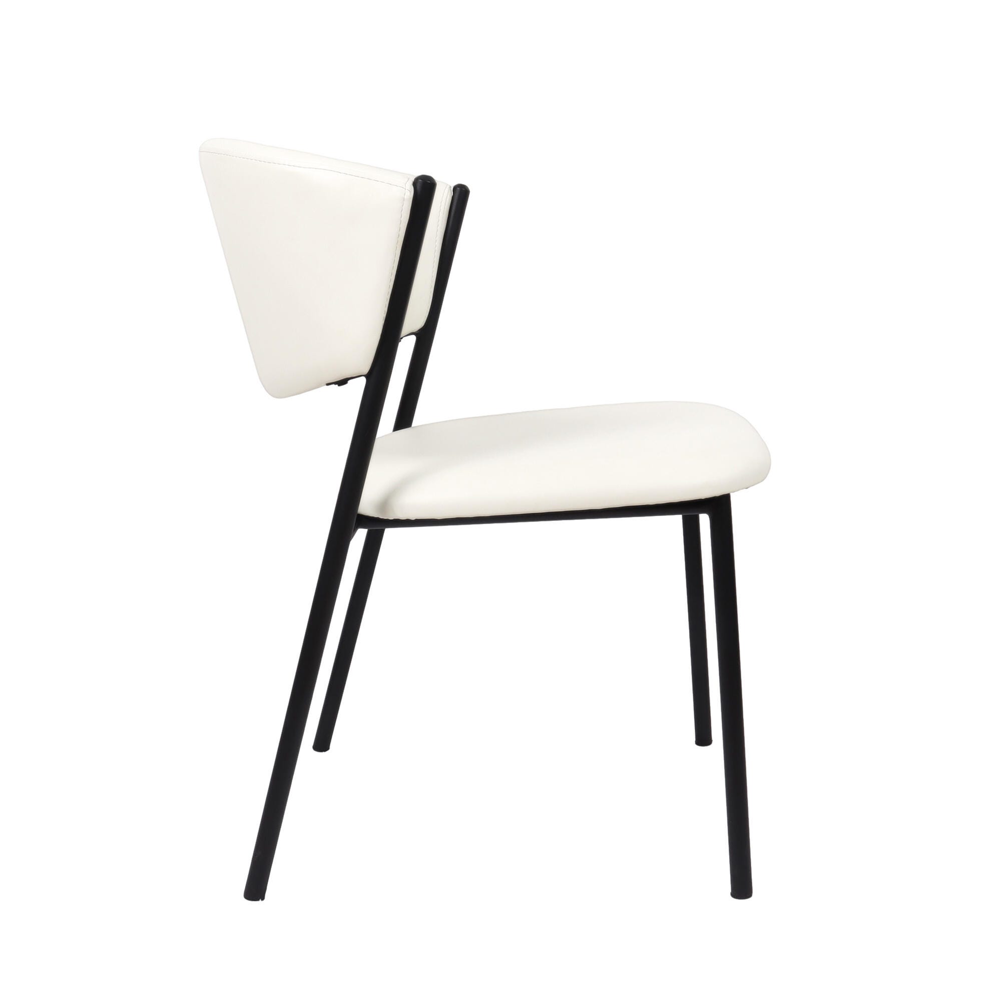 Manhattan Comfort Drift Dining Chair (Set of 4), Ivory, large