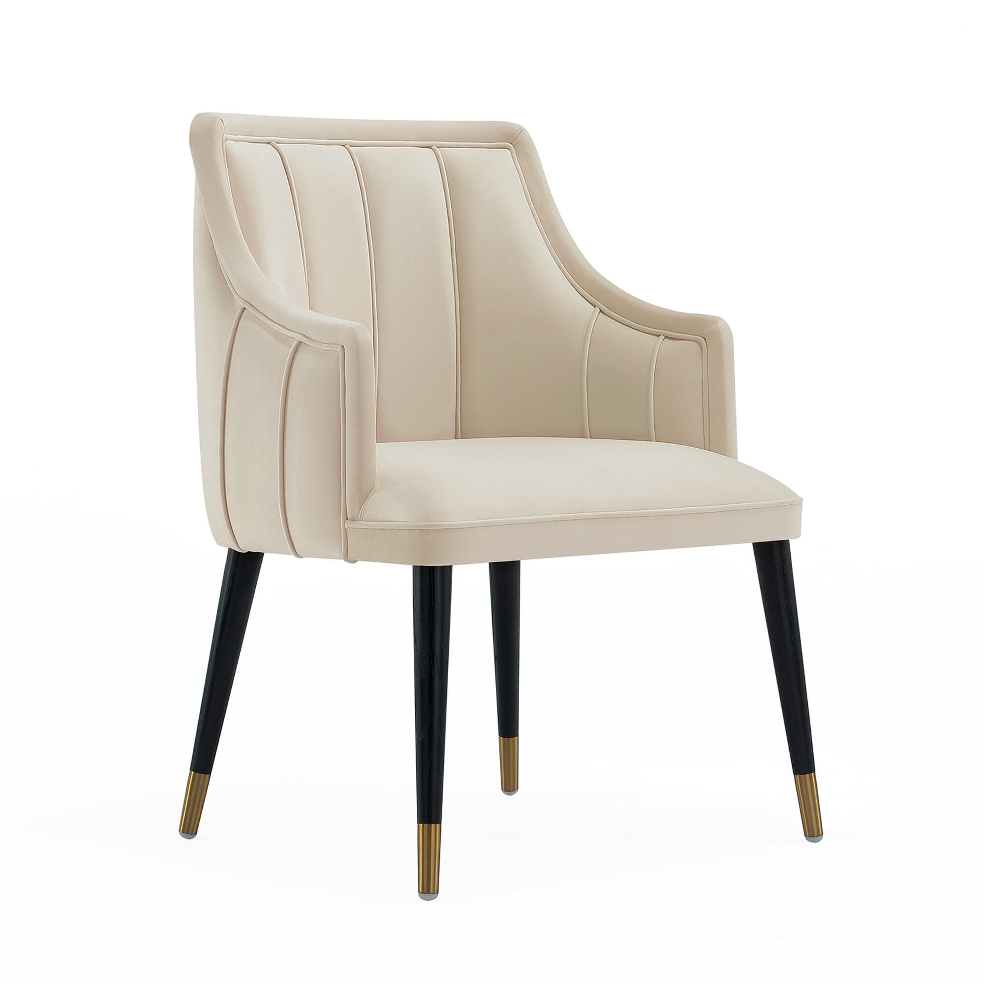 Manhattan Comfort Eda Dining Armchair, Cream, large