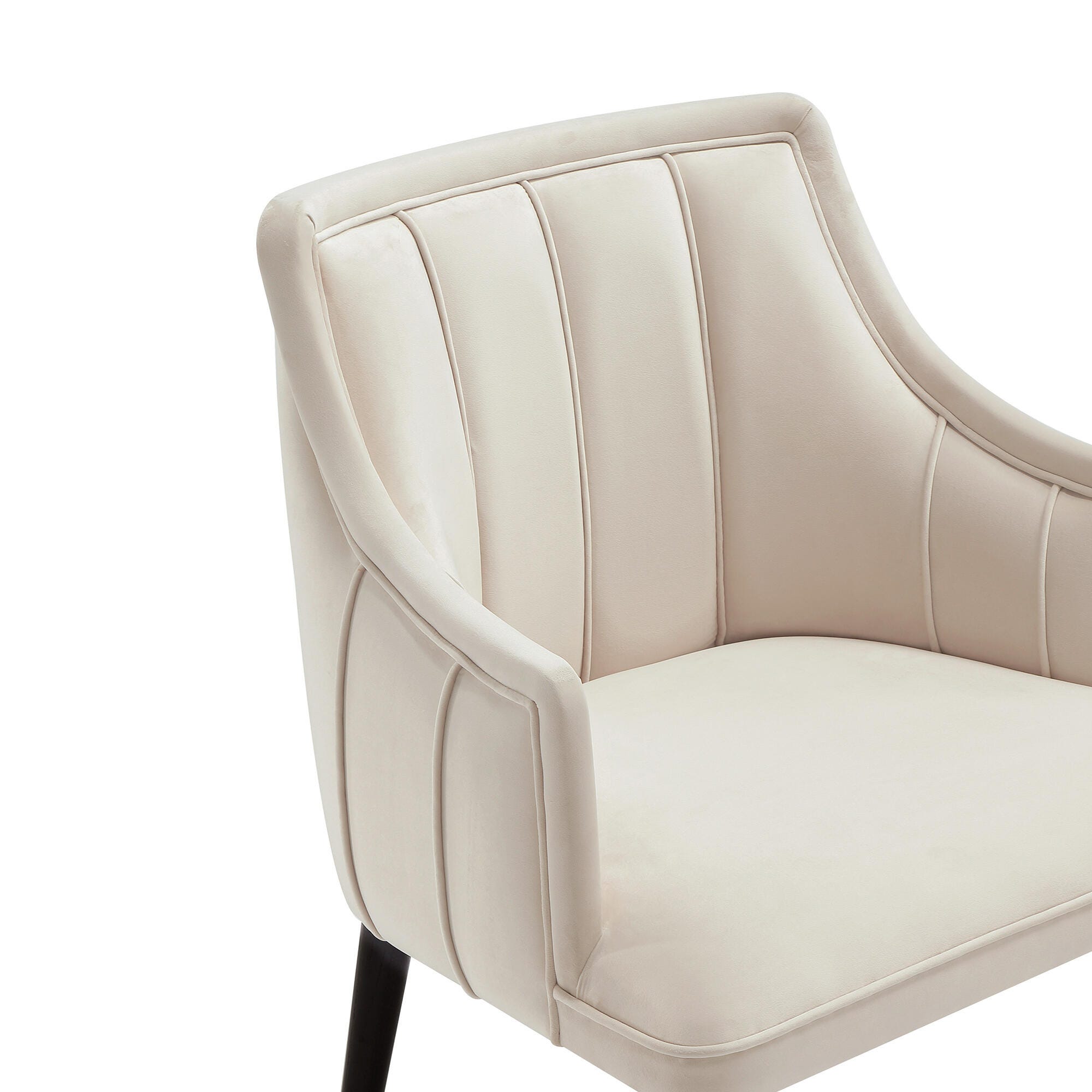 Manhattan Comfort Eda Dining Armchair, Cream, large