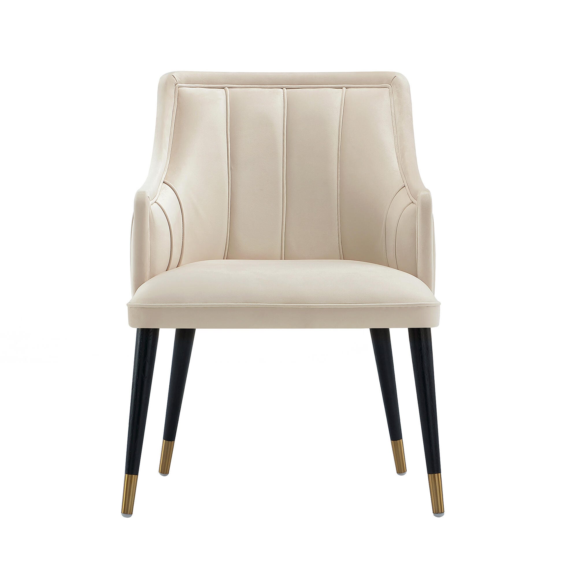 Manhattan Comfort Eda Dining Armchair, Cream, large