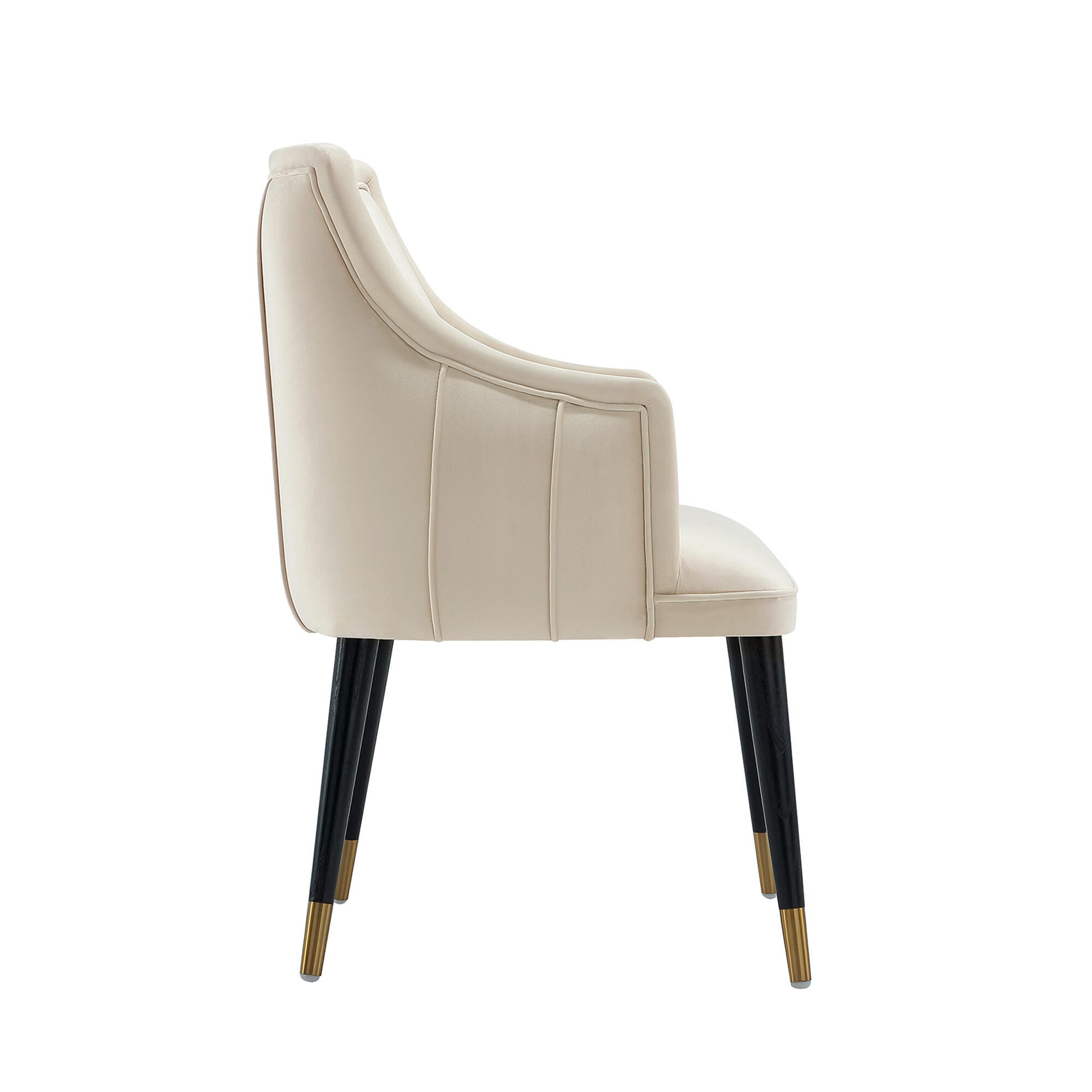 Manhattan Comfort Eda Dining Armchair, Cream, large