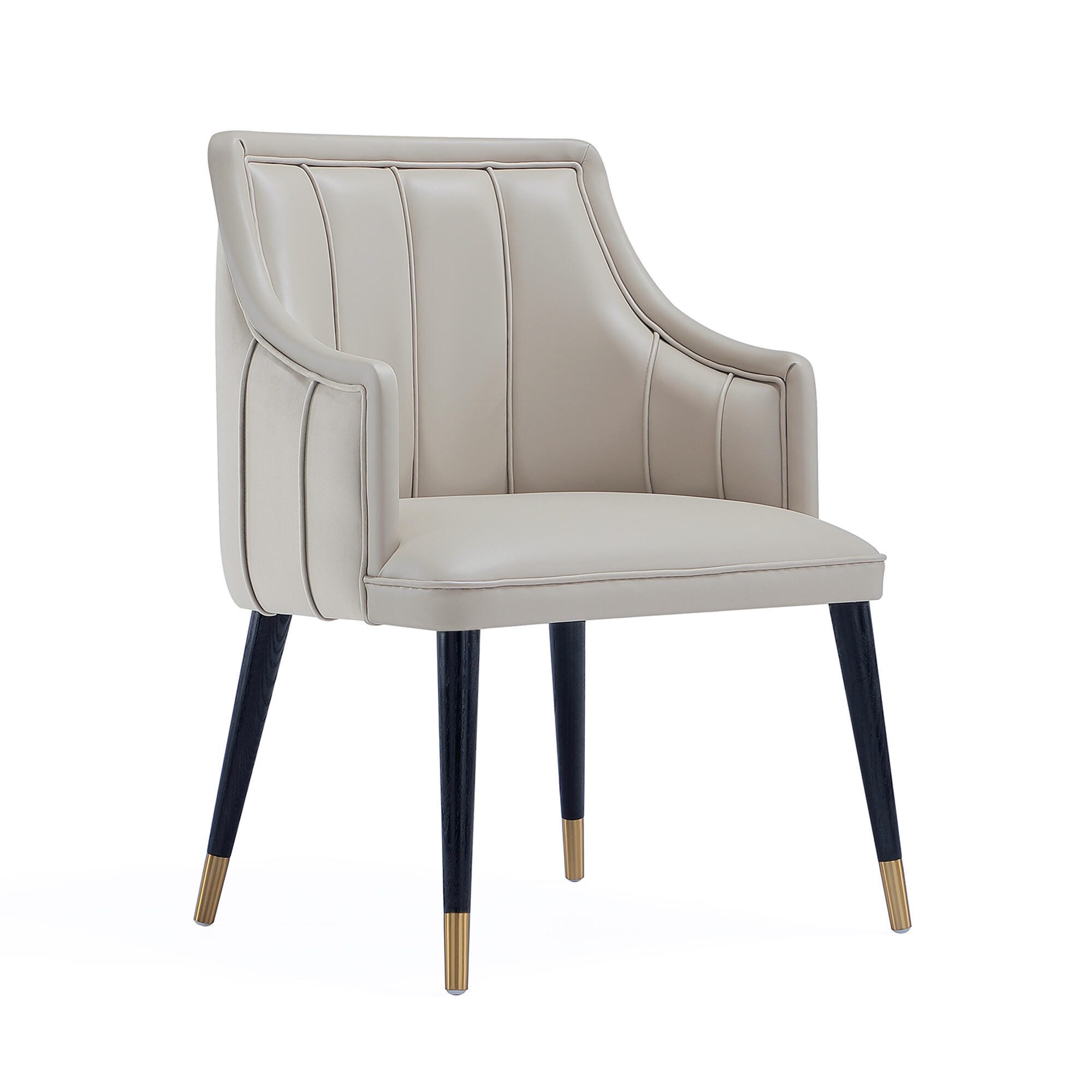 Manhattan Comfort Eda Dining Armchair, Light Gray, large