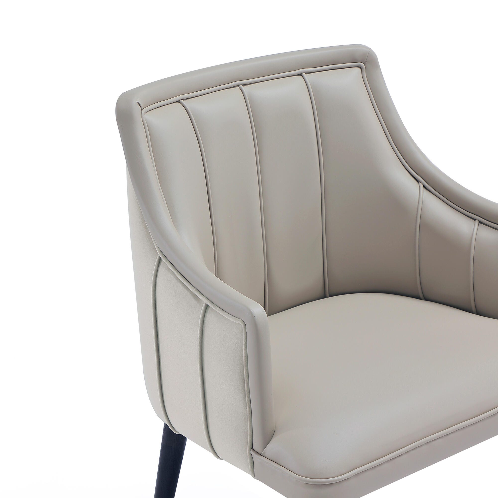 Manhattan Comfort Eda Dining Armchair, Light Gray, large