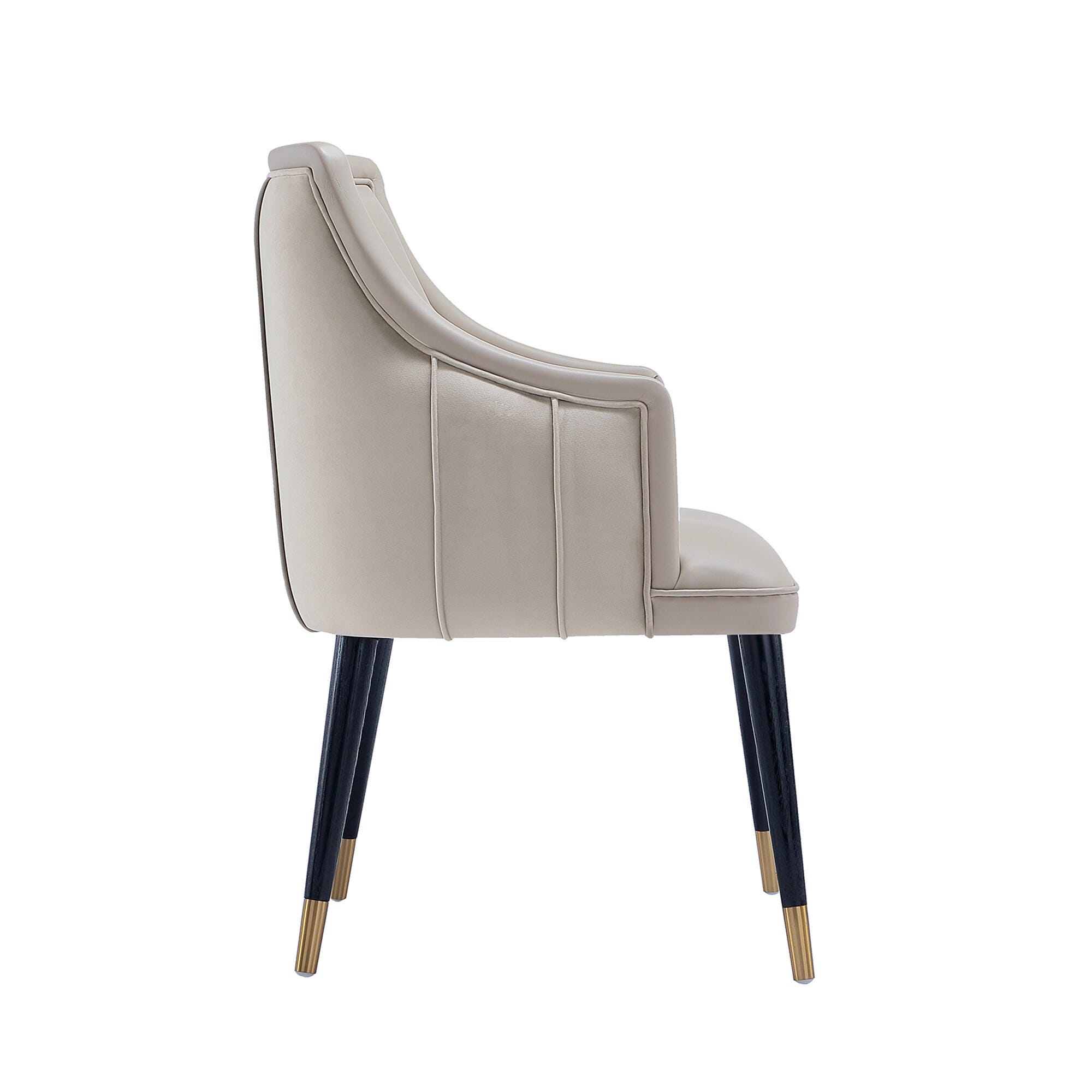 Manhattan Comfort Eda Dining Armchair, Light Gray, large