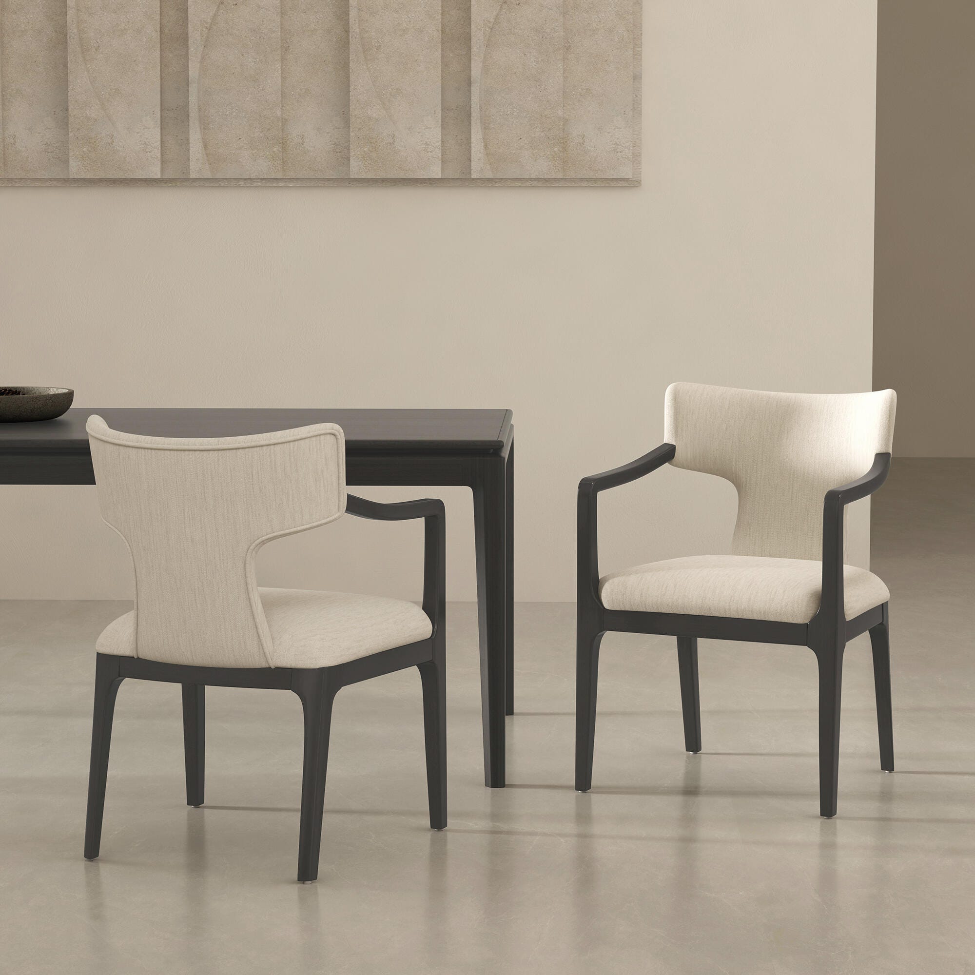 Manhattan Comfort Eloria Dining Armchair, Cream, rollover