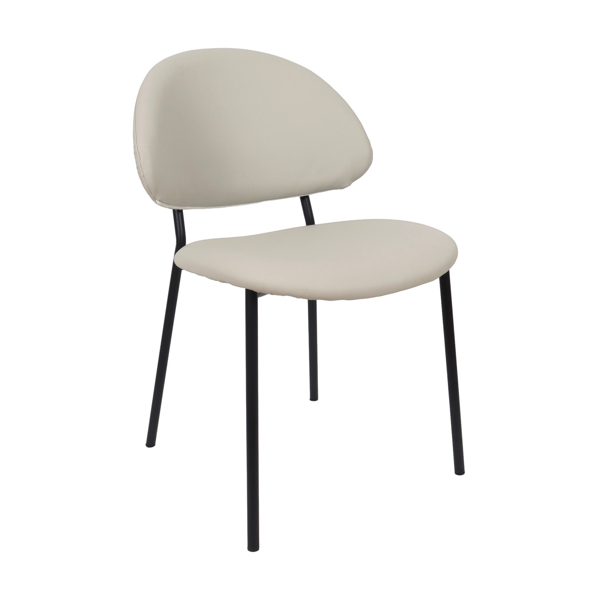 Manhattan Comfort Haven Dining Chair (Set of 4), Stone Gray, large