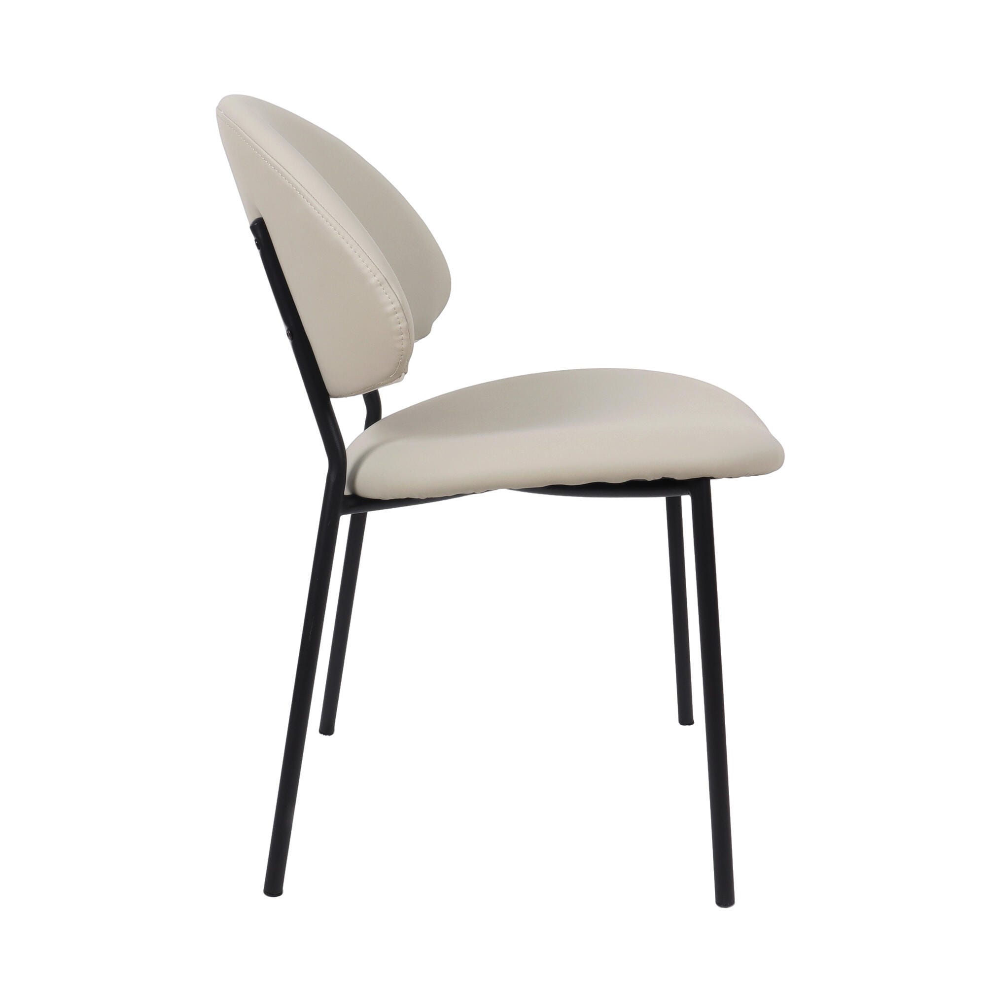 Manhattan Comfort Haven Dining Chair (Set of 4), Stone Gray, large