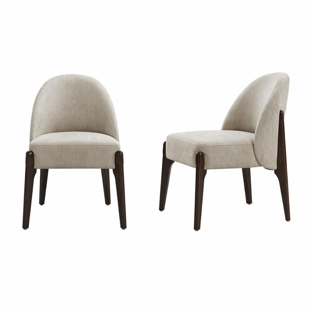 Manhattan Comfort Oslo Dining Chair (Set of 2), Taupe, large