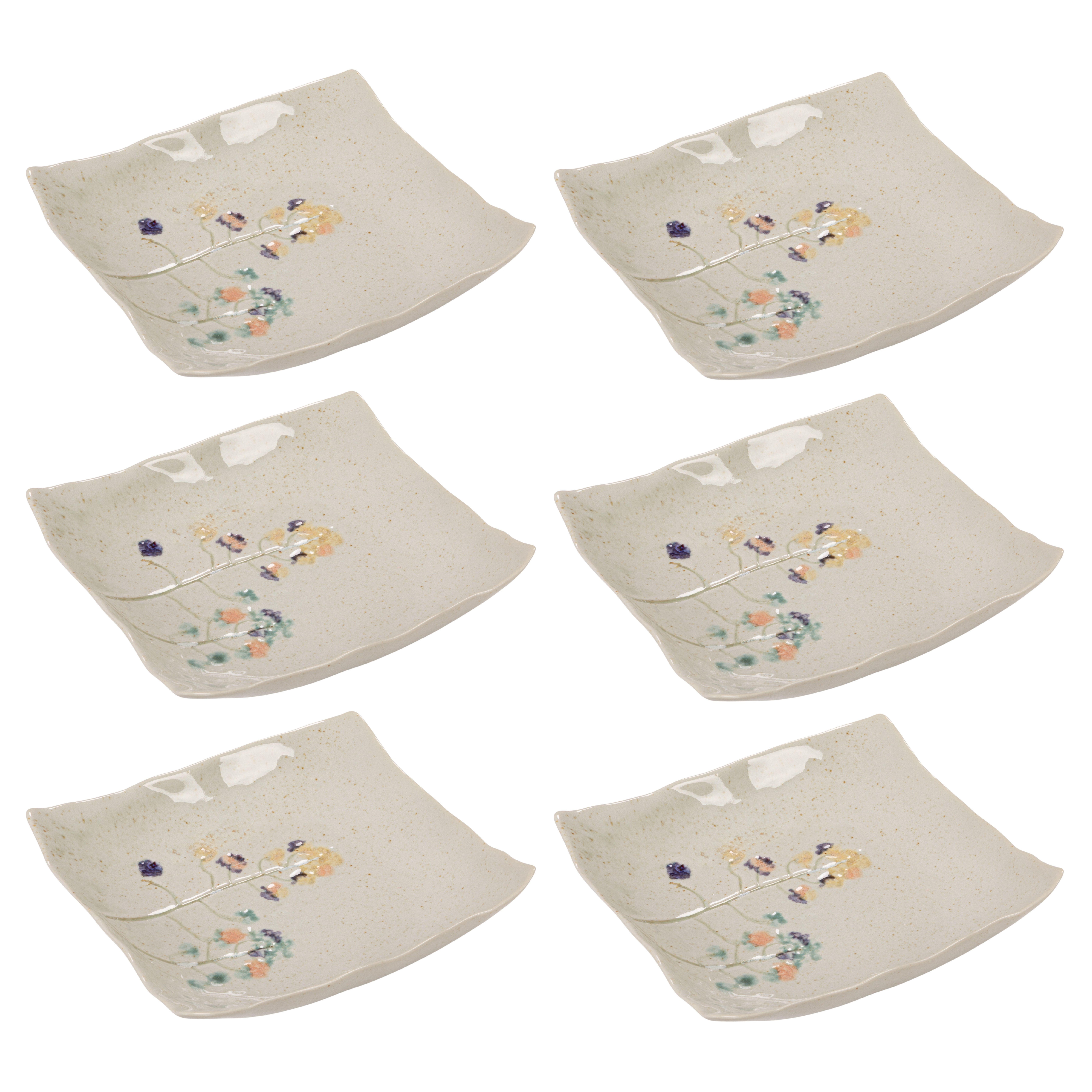 Storied Home Square Plates (Set of 6), , large