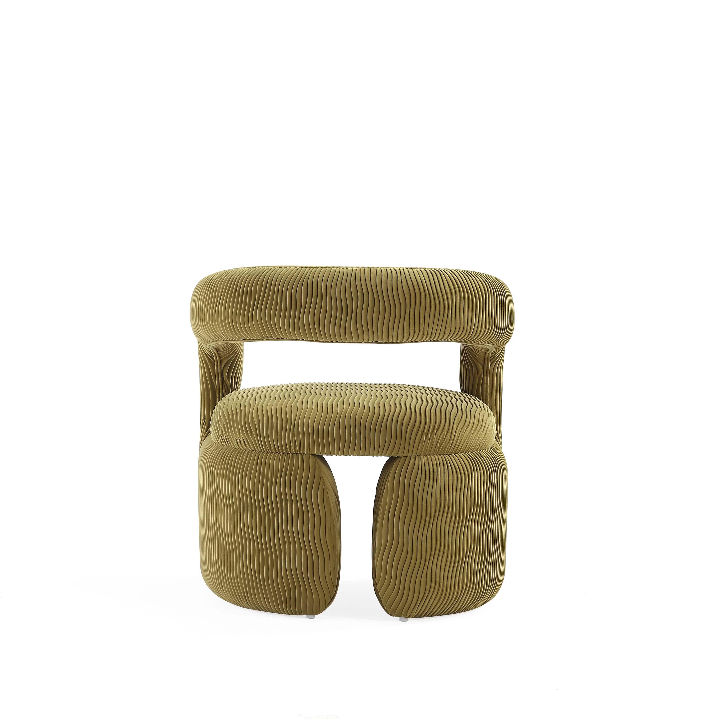Manhattan Comfort Corvette Dining Chair, Olive Green, large