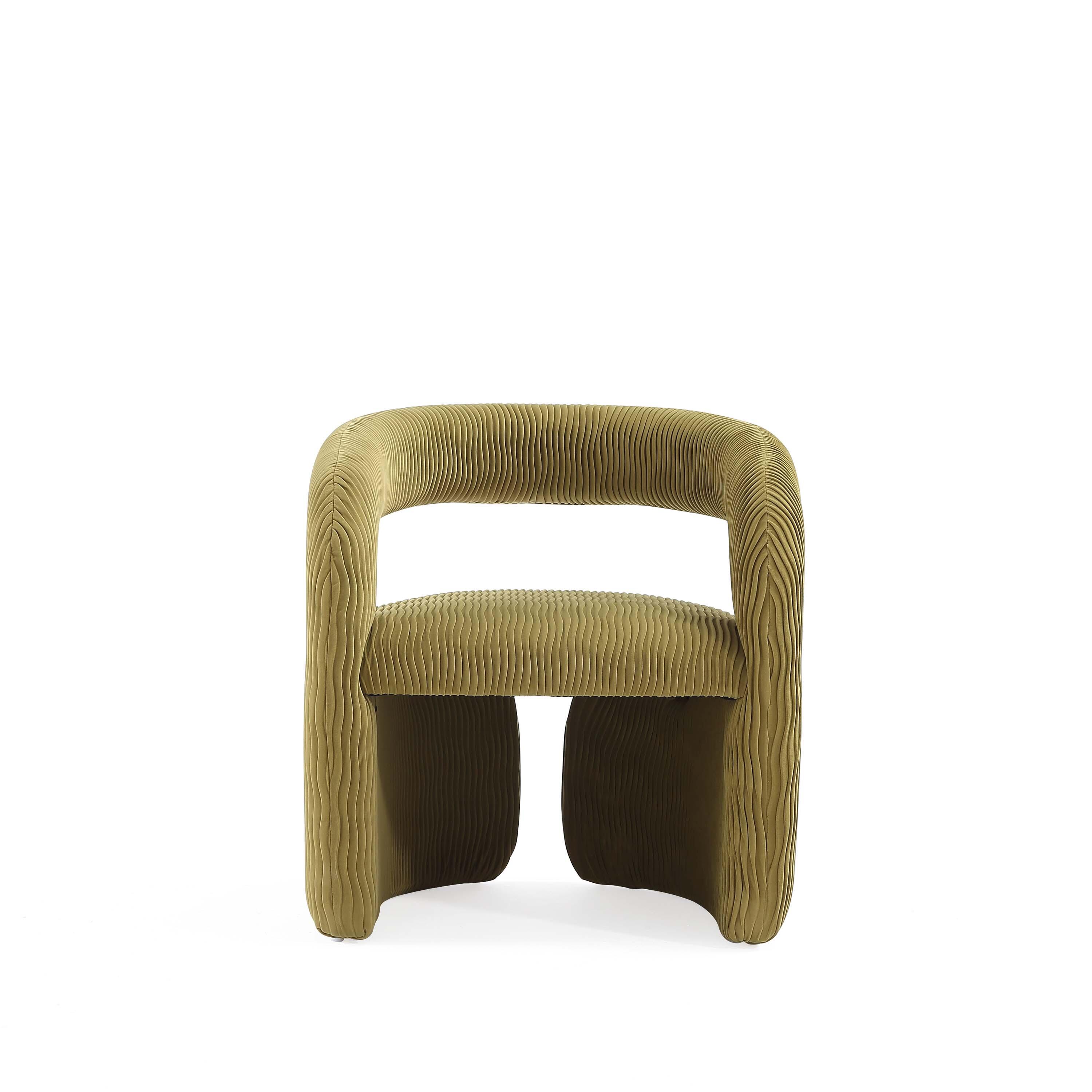 Manhattan Comfort Corvette Dining Chair, Olive Green, large