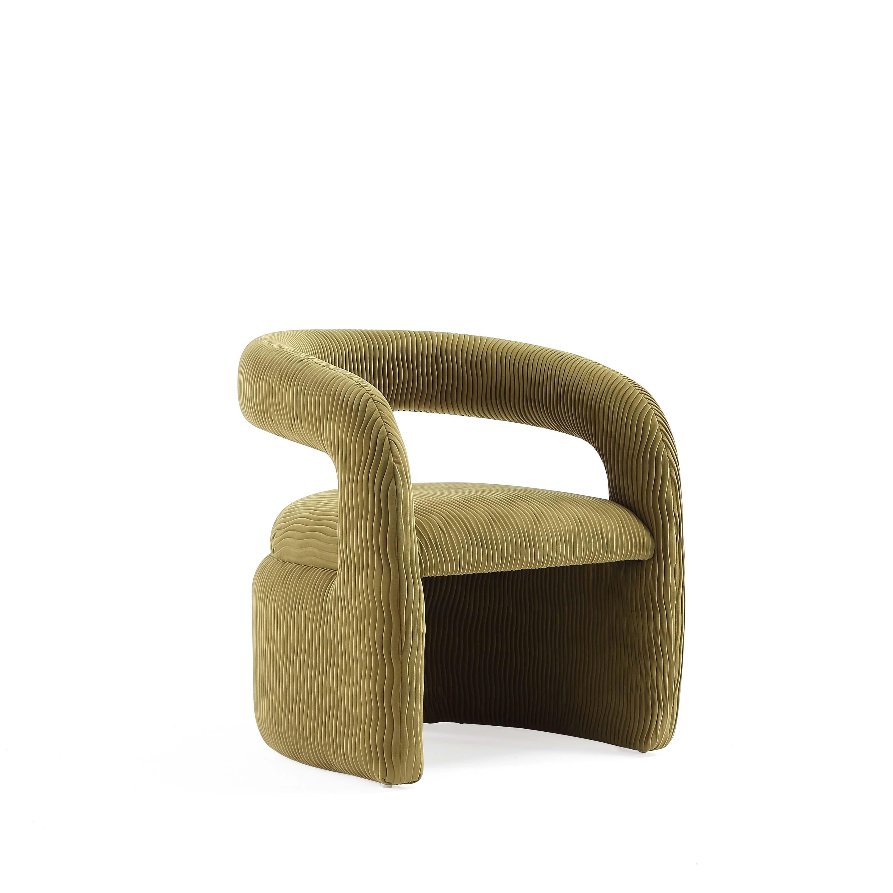 Manhattan Comfort Corvette Dining Chair, Olive Green, large