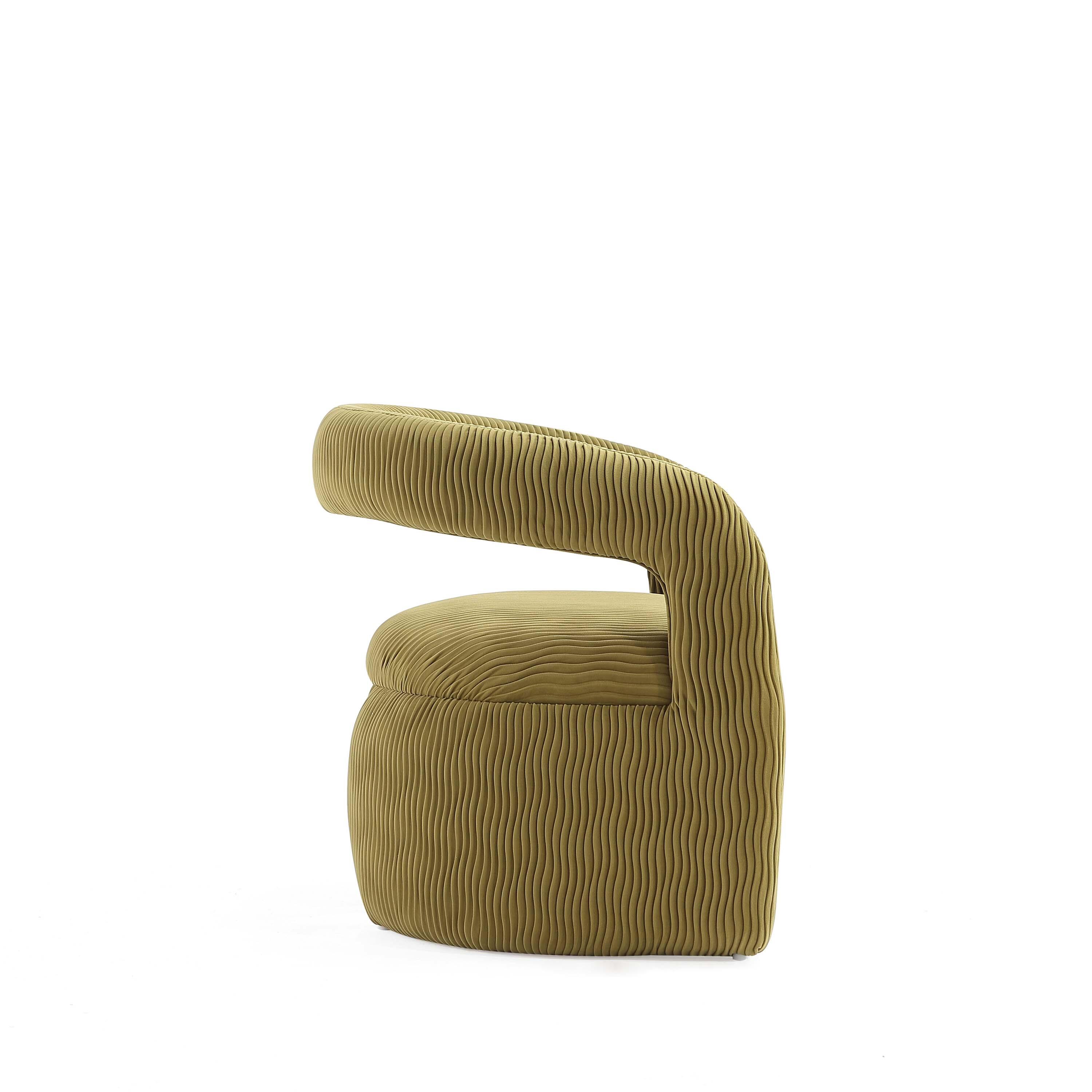 Manhattan Comfort Corvette Dining Chair, Olive Green, large