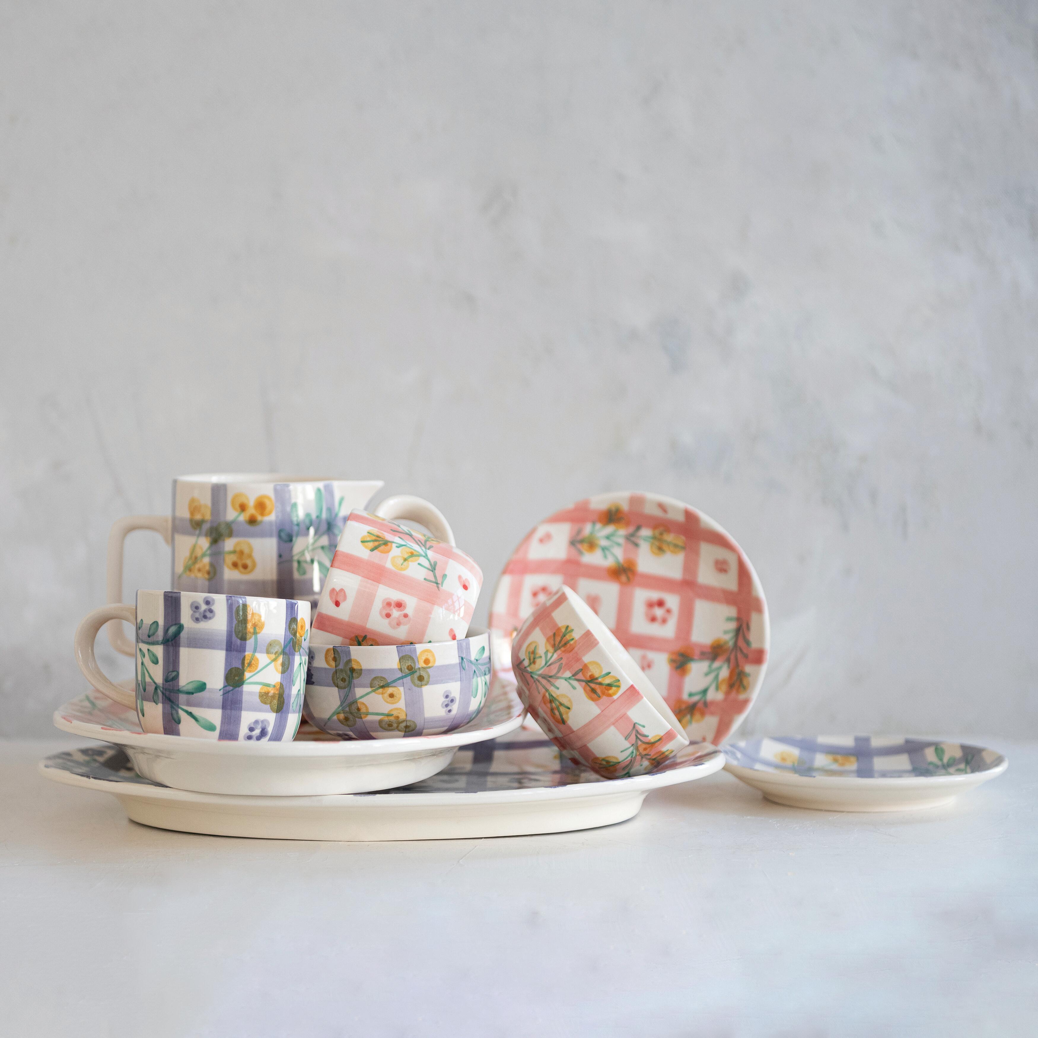 Storied Home Hand Painted Pitcher