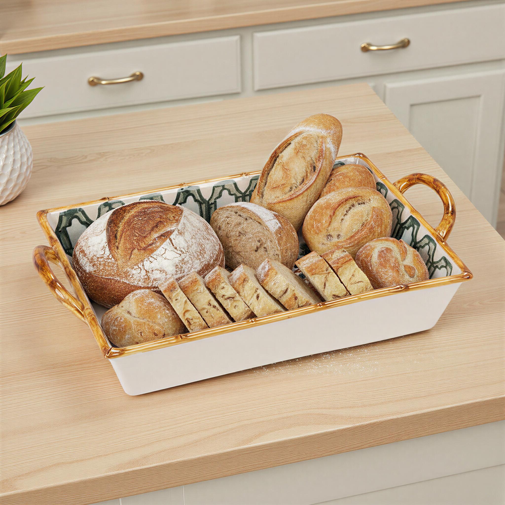 Storied Home Hand Painted Tray (Set of 4)