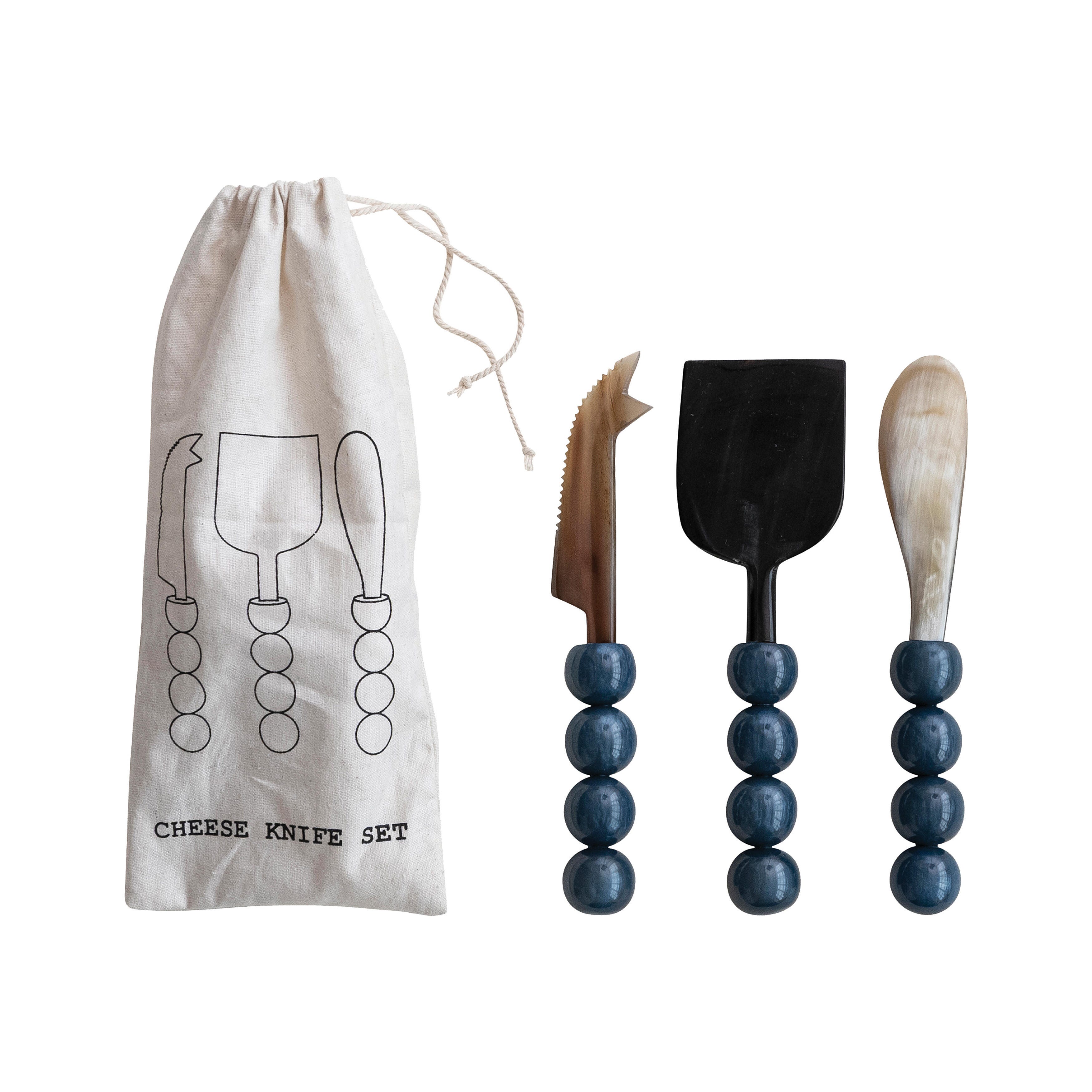Storied Home Horn Cheese Server Set, , large