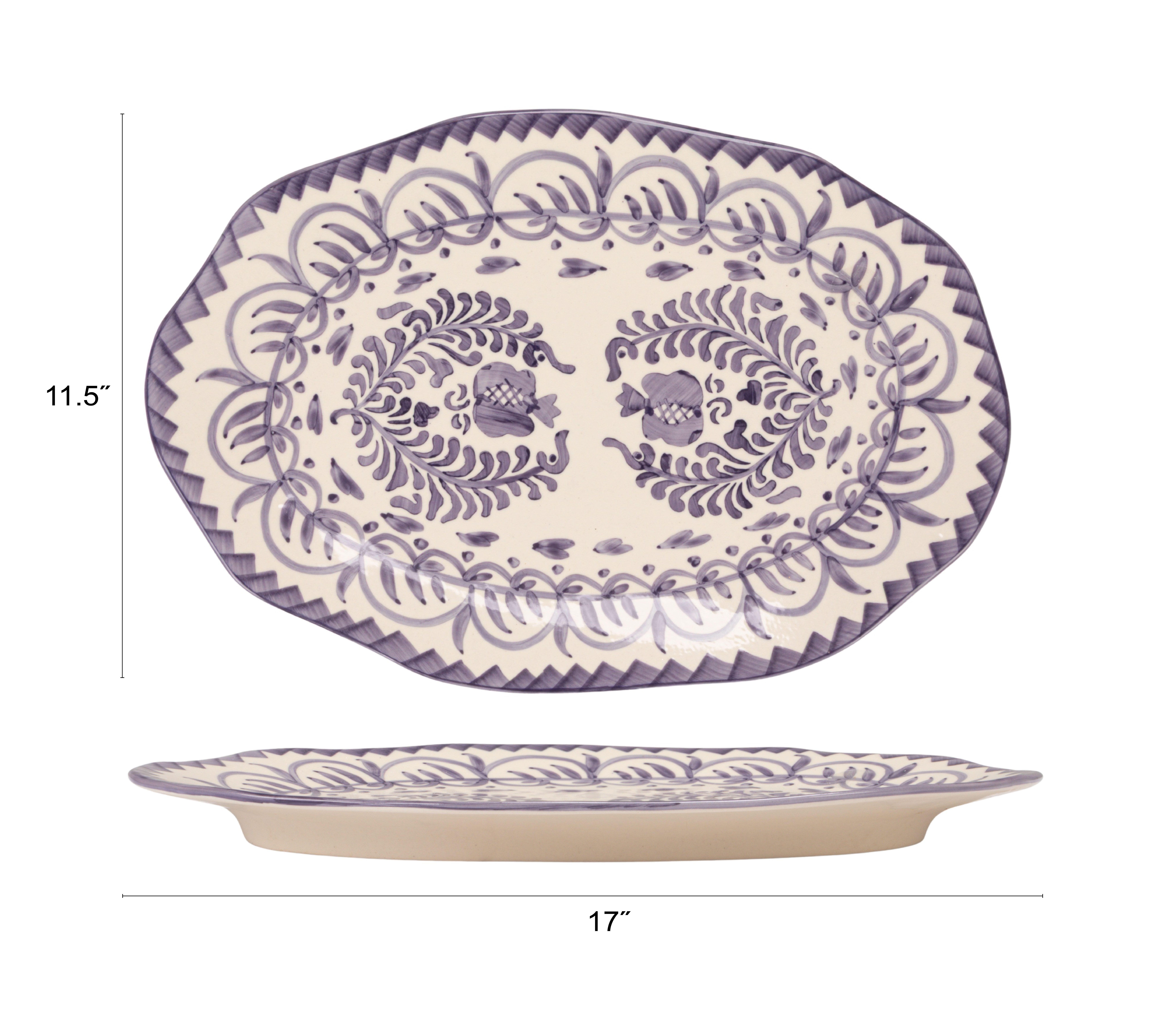 Storied Home Organic Shaped Plates, , large