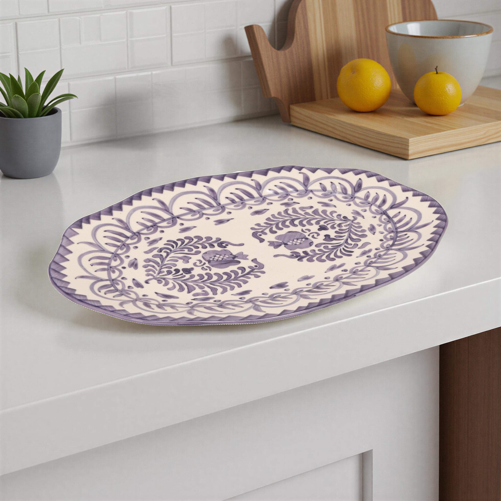 Storied Home Organic Shaped Plates, , large