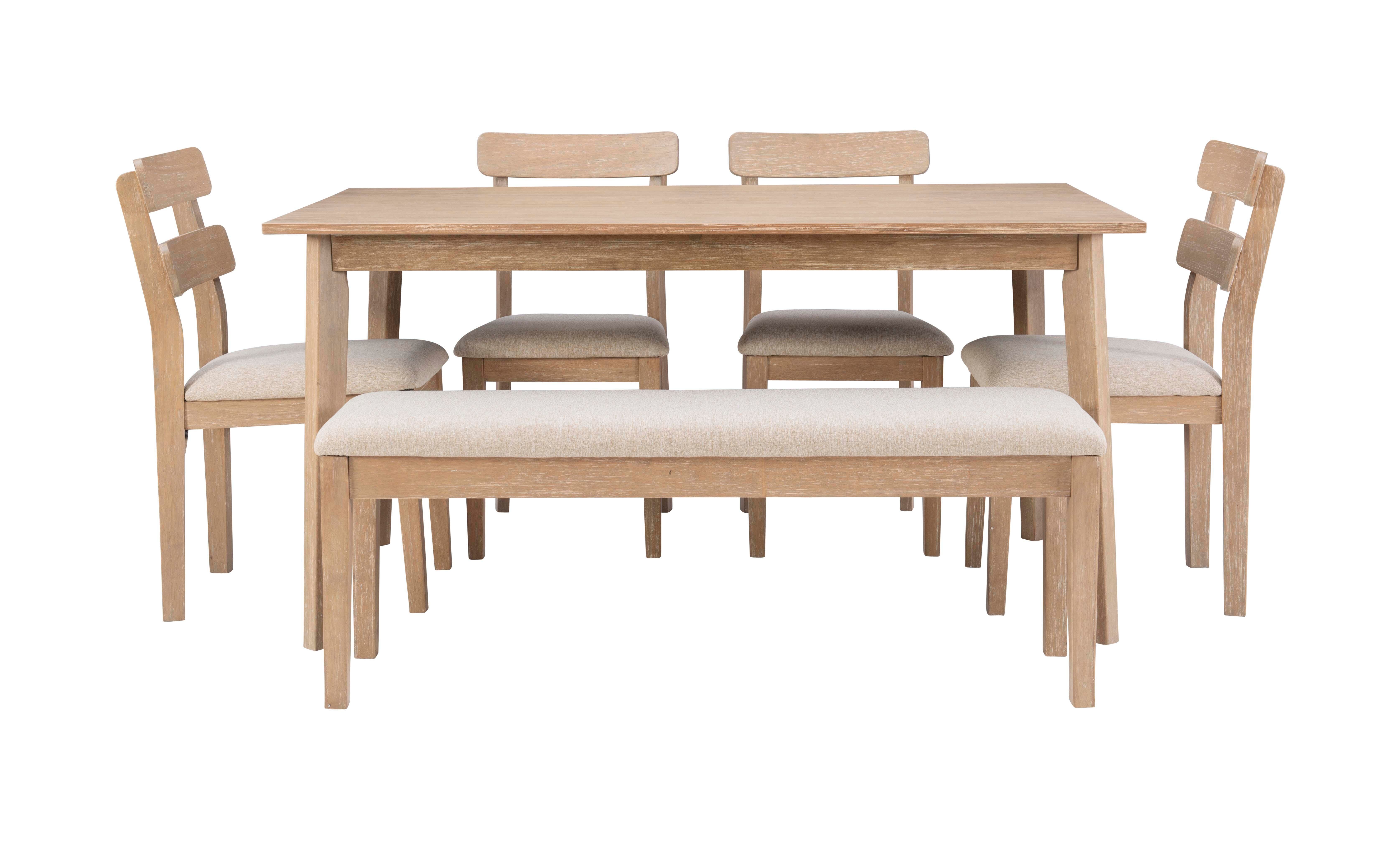 Linon Devin Six Piece Dining Set, , large