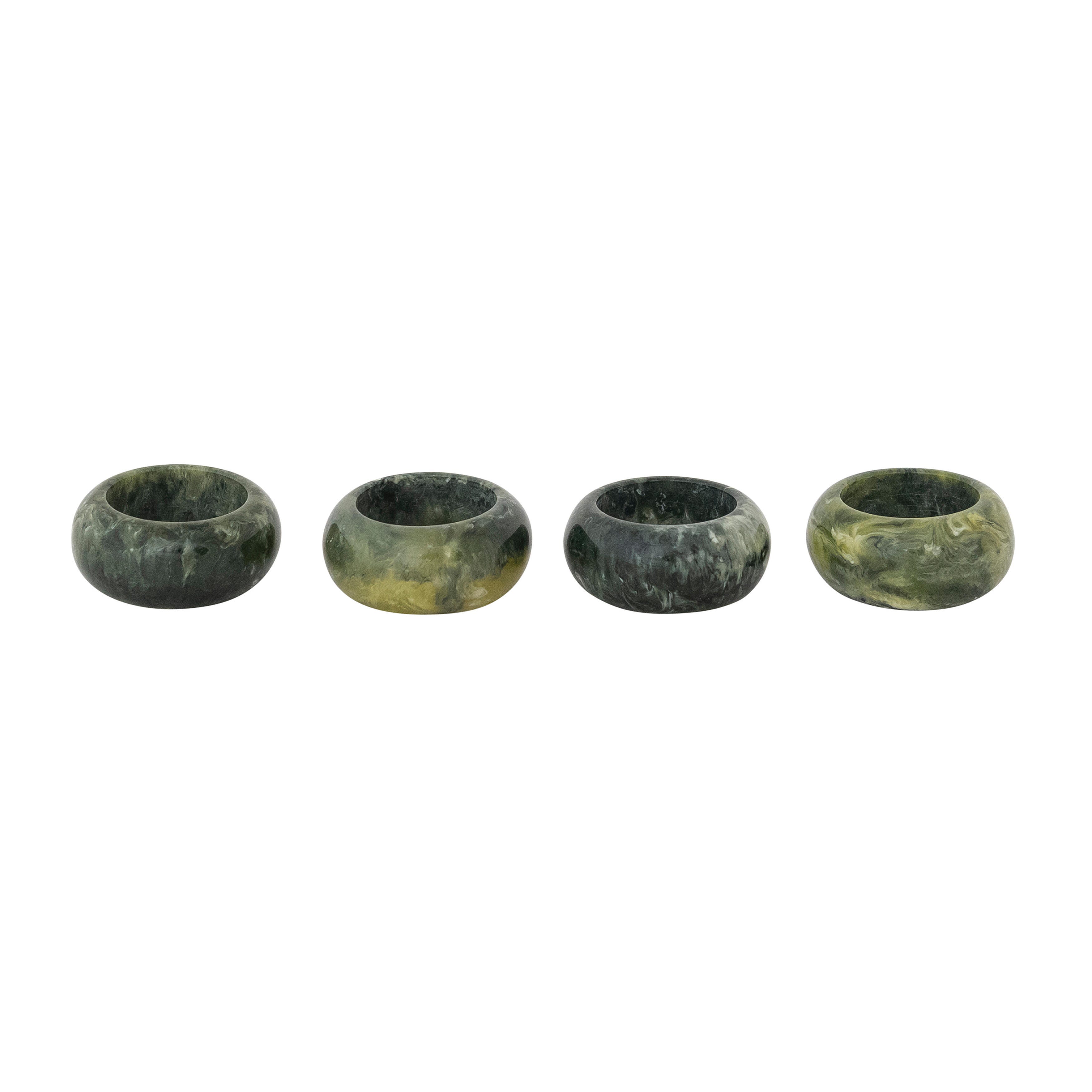 Storied Home Round Napkin Rings (Set of 4), , large