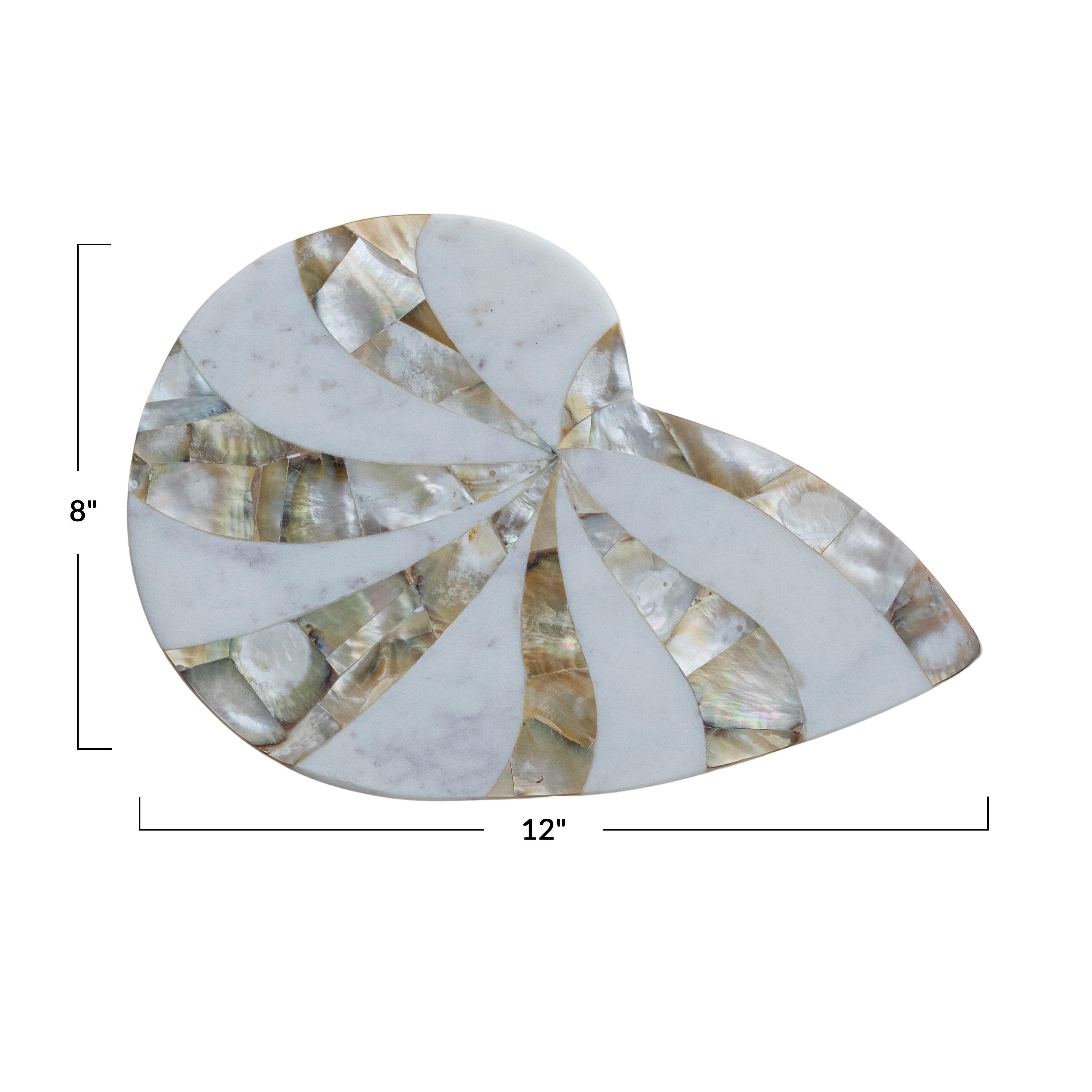 Storied Home Shell Shaped Cheese Board, , large