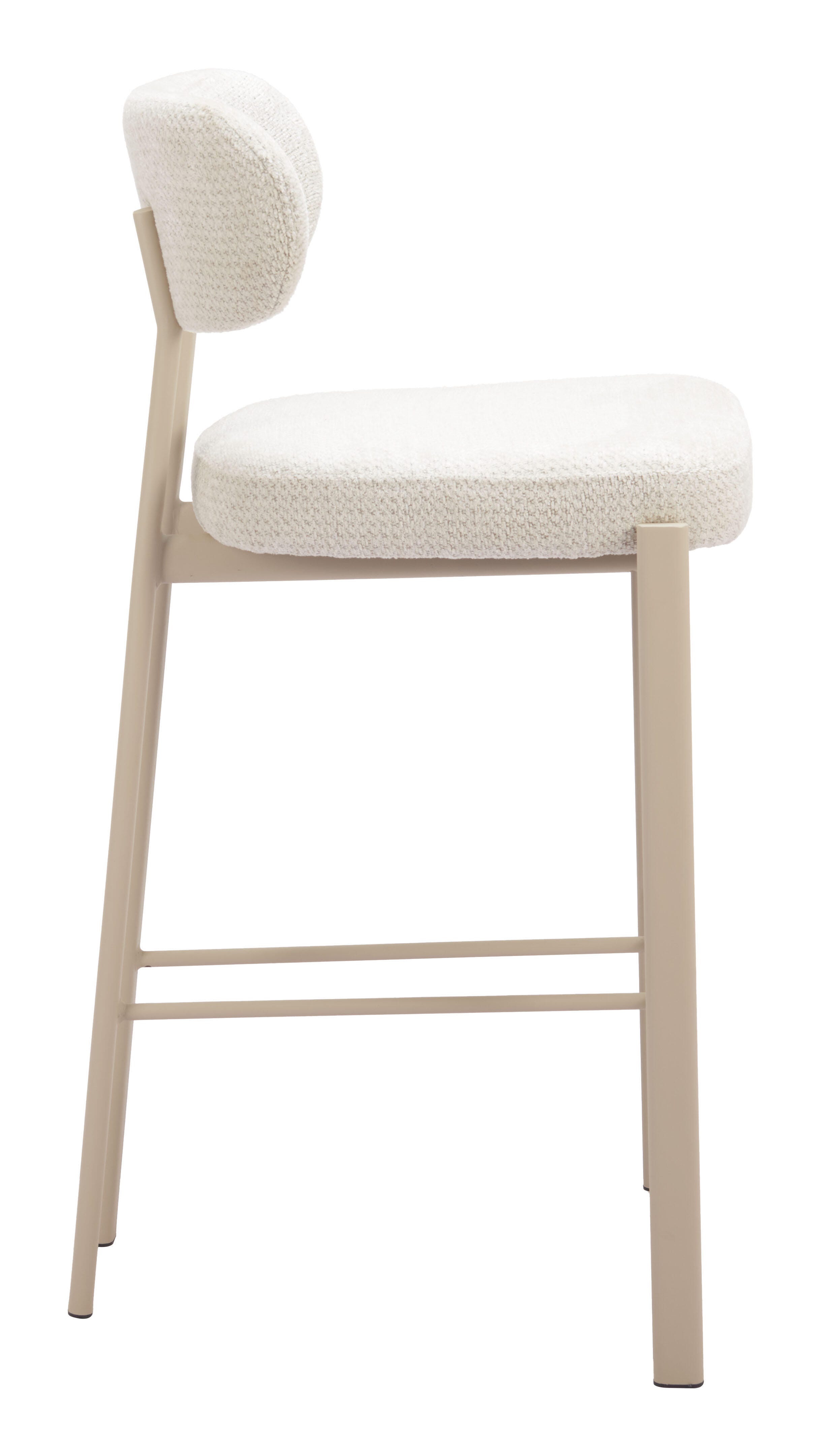 Erika Home Aurea Bar Height Bar Stool (Set of 2), Light Gray, large