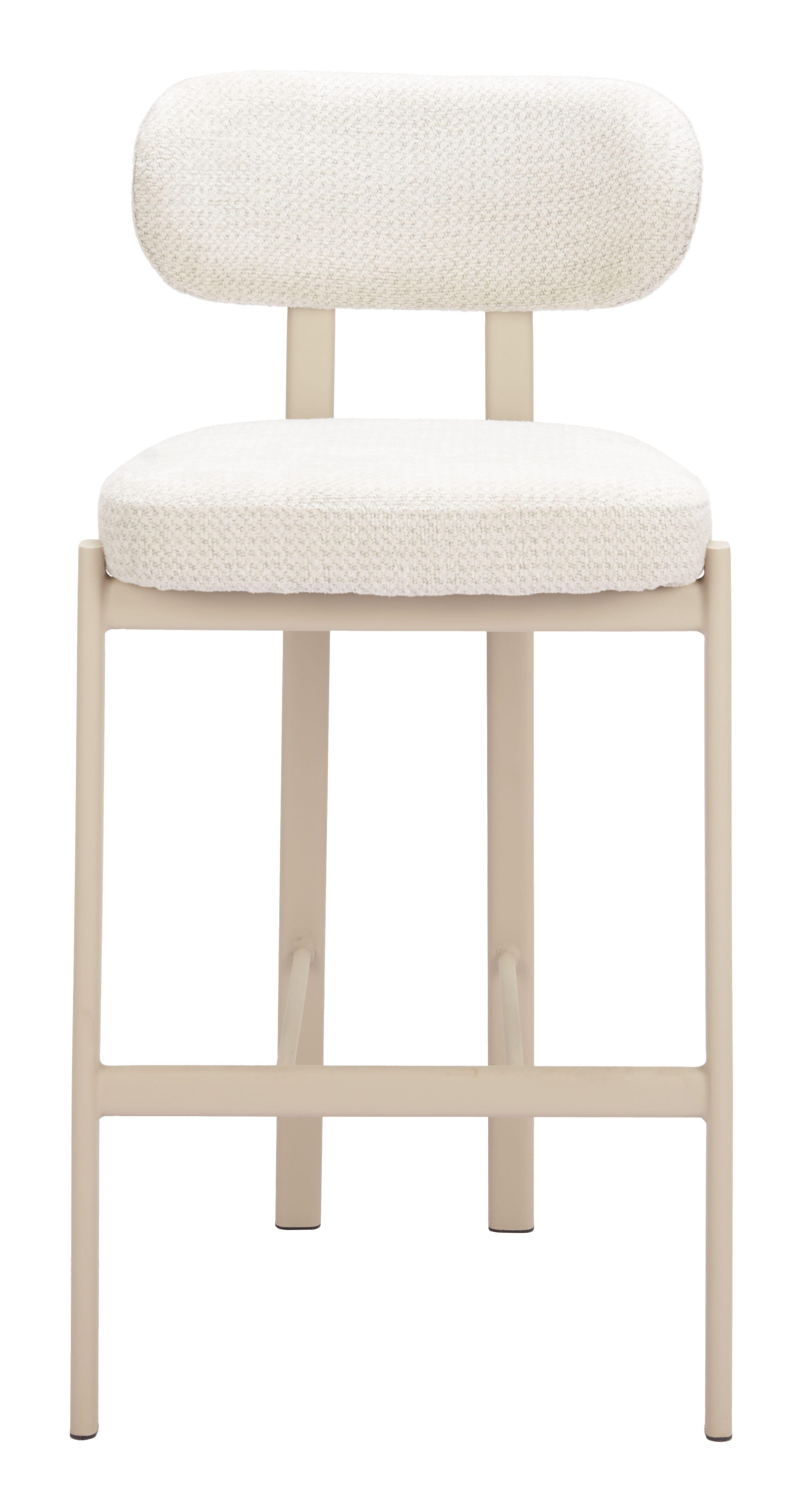 Erika Home Aurea Bar Height Bar Stool (Set of 2), Light Gray, large