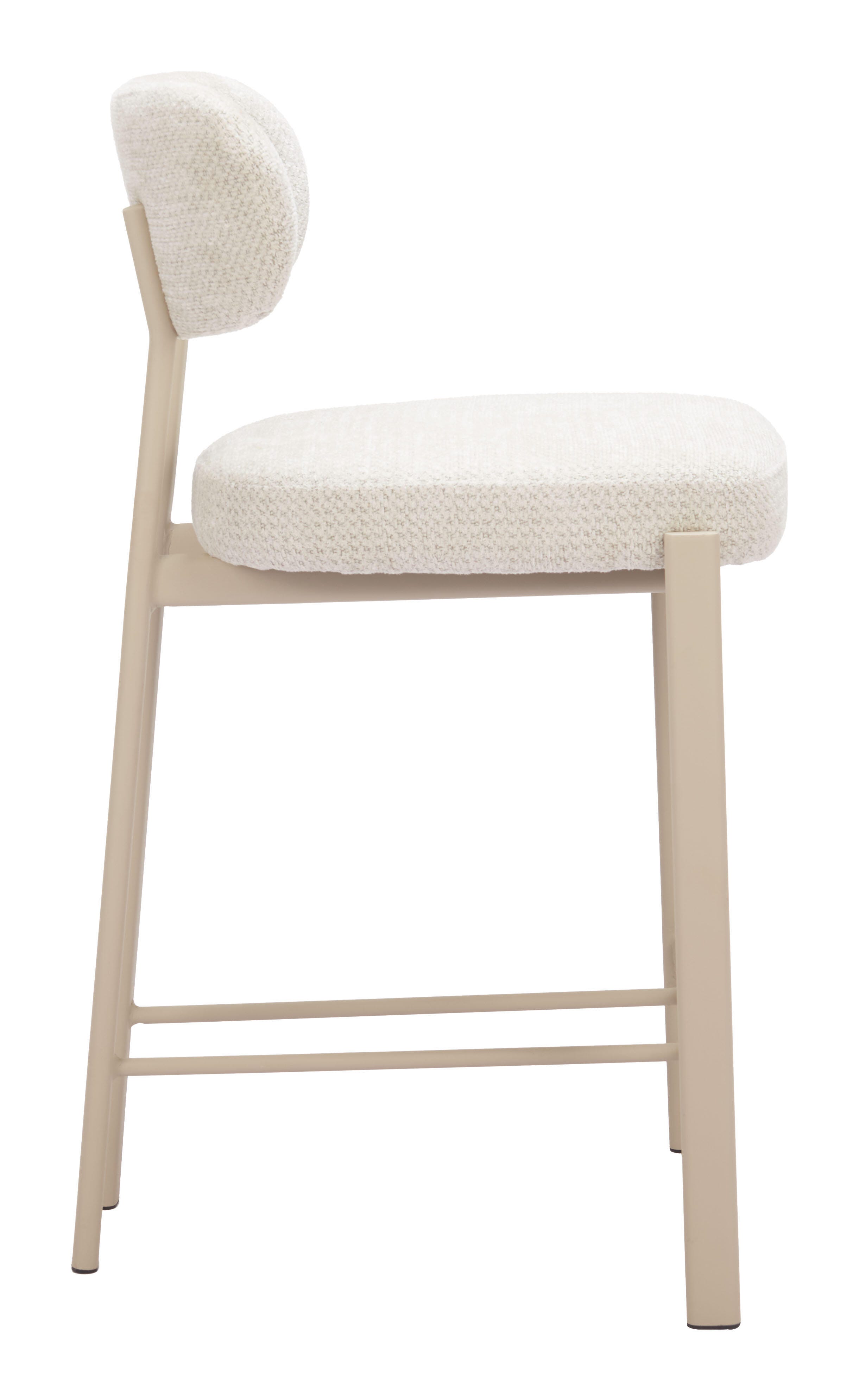 Erika Home Aurea Counter Height Bar Stool (Set of 2), Light Gray, large