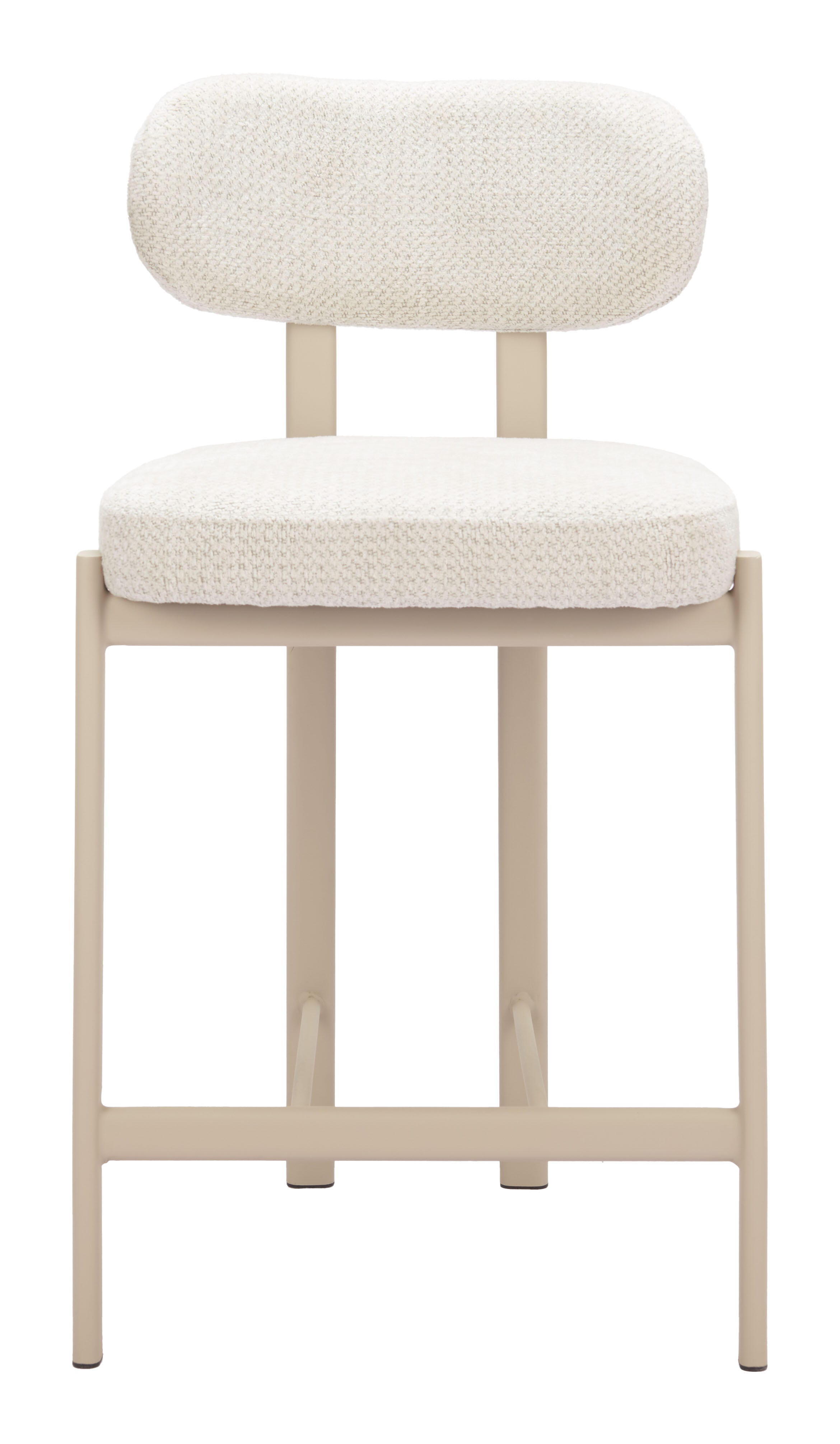 Erika Home Aurea Counter Height Bar Stool (Set of 2), Light Gray, large