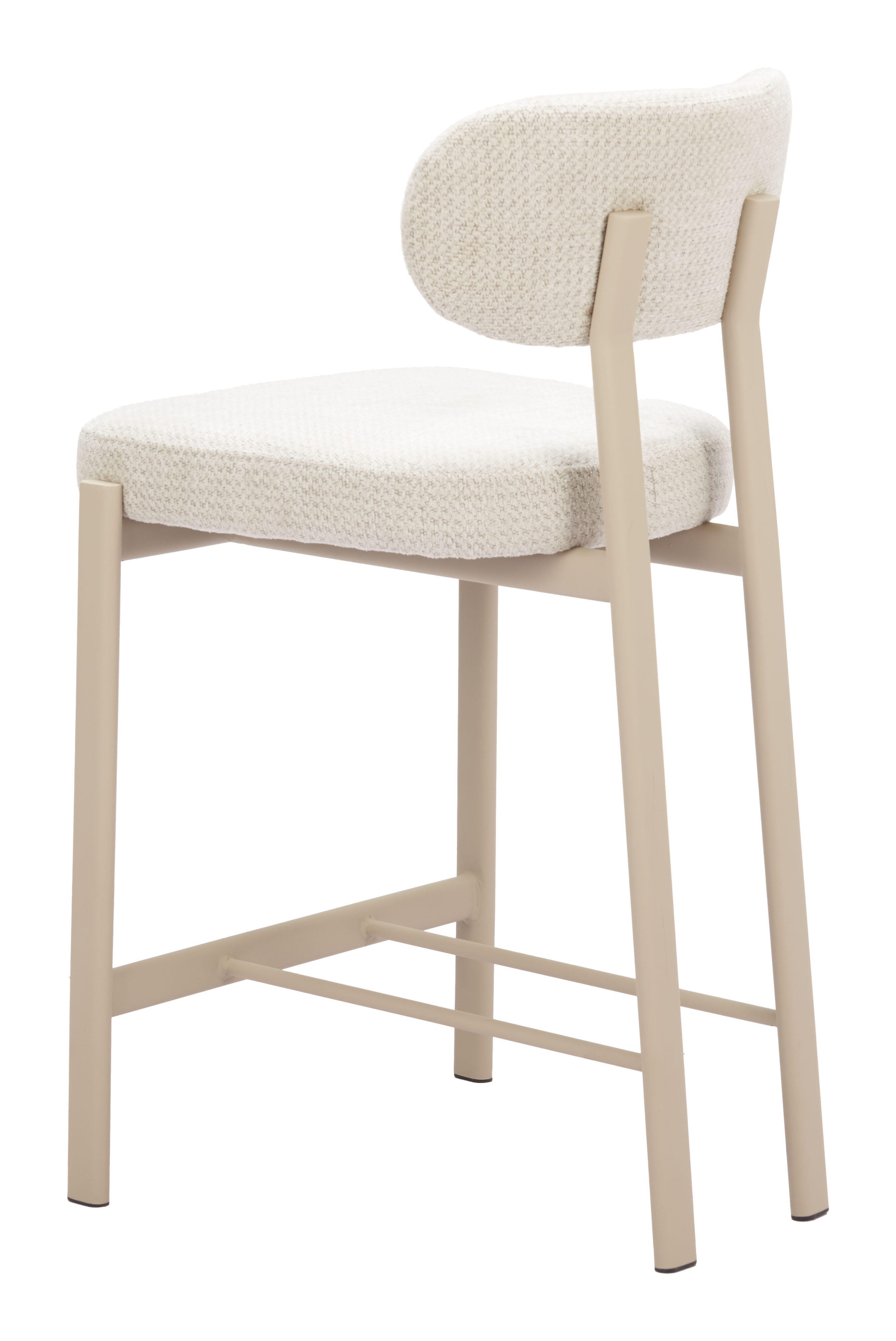 Erika Home Aurea Counter Height Bar Stool (Set of 2), Light Gray, large