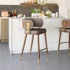Erika Home Brew Bar Height Bar Stool, Brown/Walnut, large