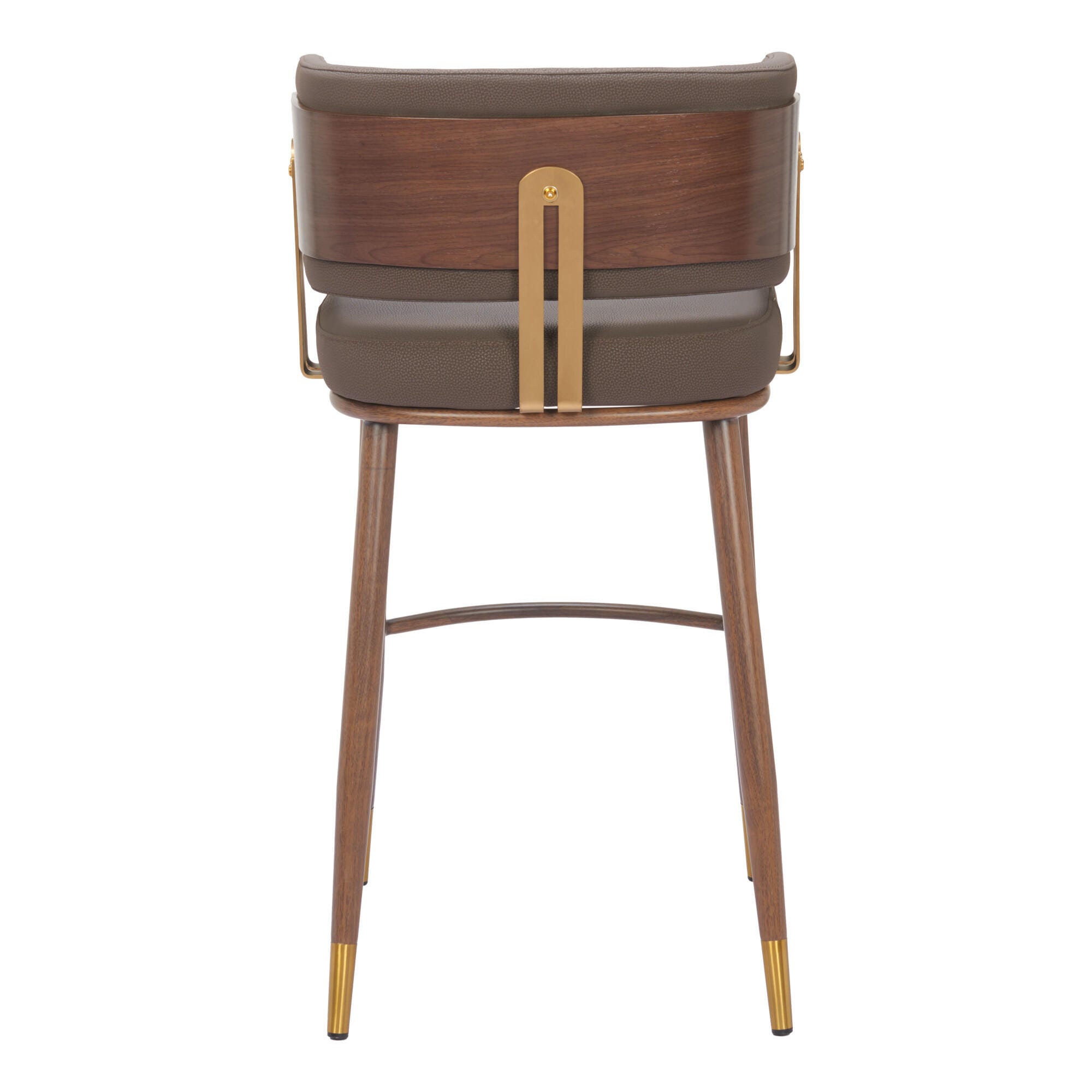 Erika Home Brew Bar Height Bar Stool, Brown/Walnut, large