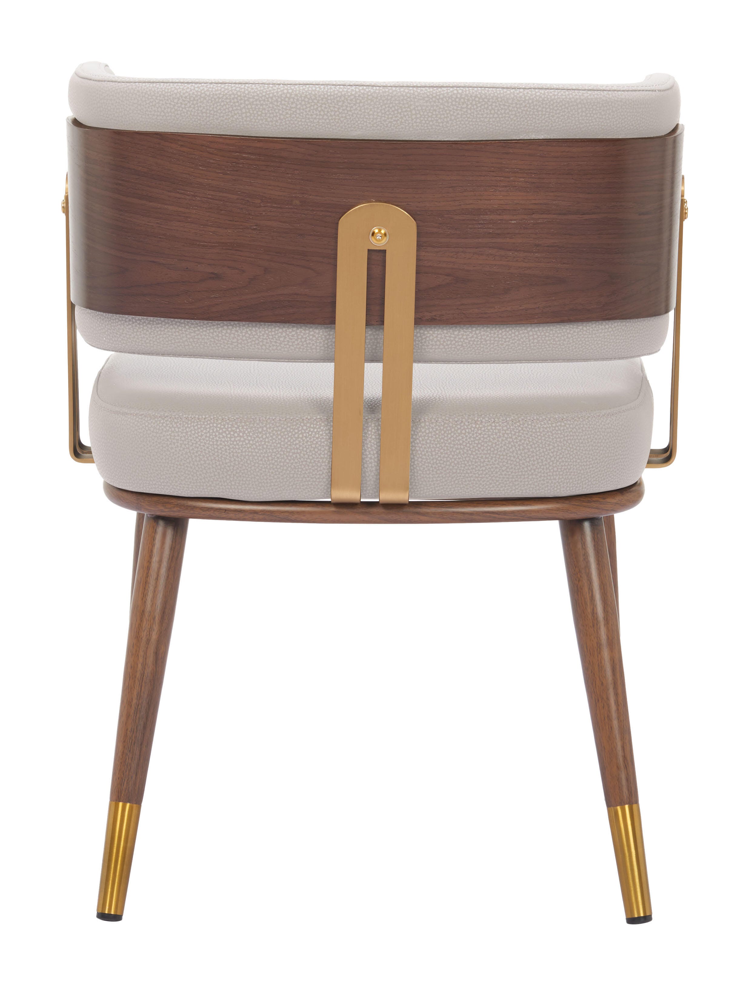 Erika Home Brew Dining Chair, Beige/Walnut, large
