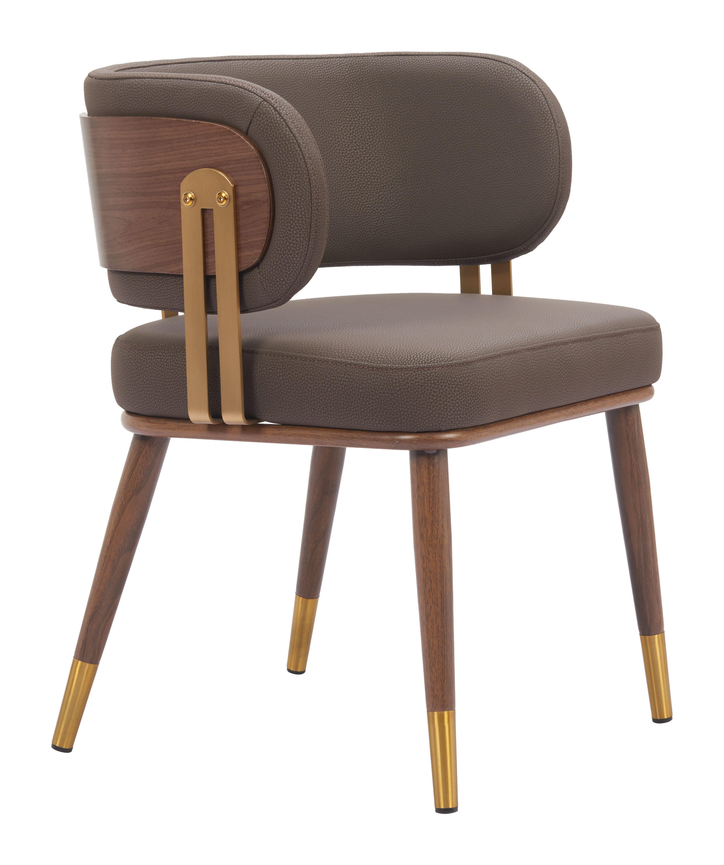 Erika Home Brew Dining Chair, Brown/Walnut, large