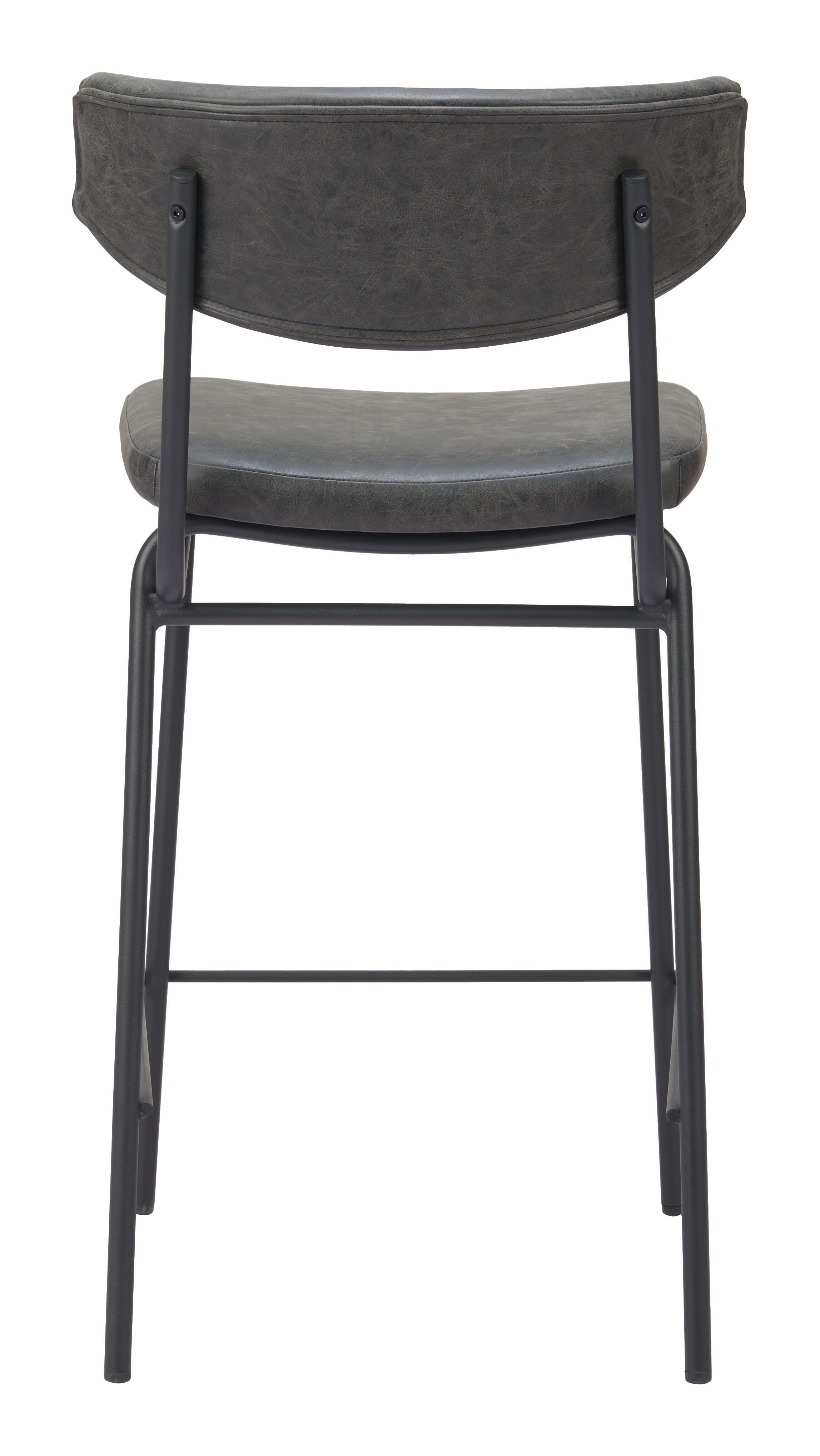 Erika Home Charon Counter Height Bar Stool (Set of 2), Vintage Black, large