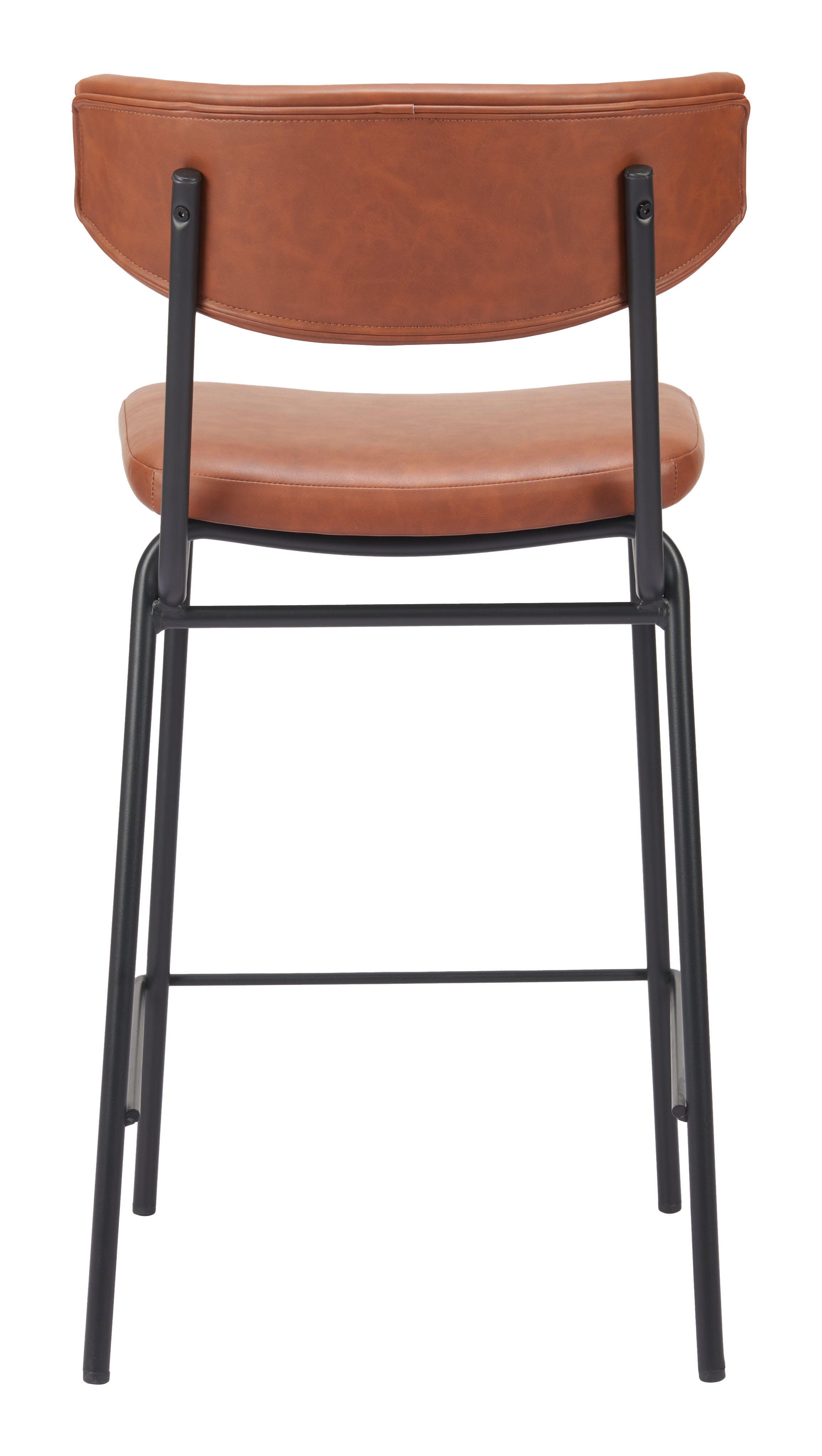 Erika Home Charon Counter Height Bar Stool (Set of 2), Vintage Brown, large